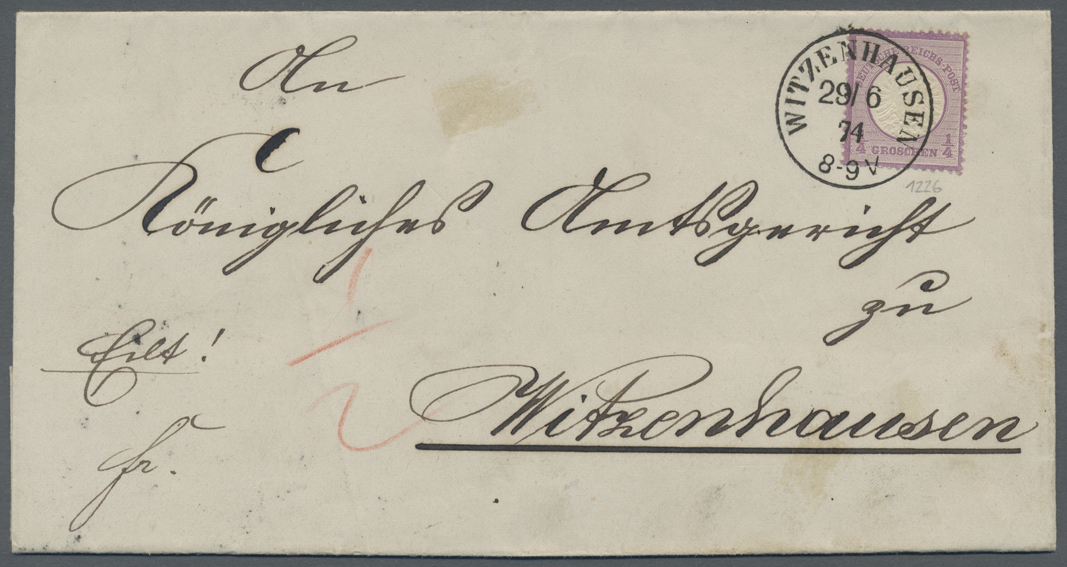 Lot 2116 - Deutsches Reich - Brustschild  -  Auktionshaus Edgar Mohrmann & Co. Internat. Briefmarken-Auktionen GmhH Auction #211  