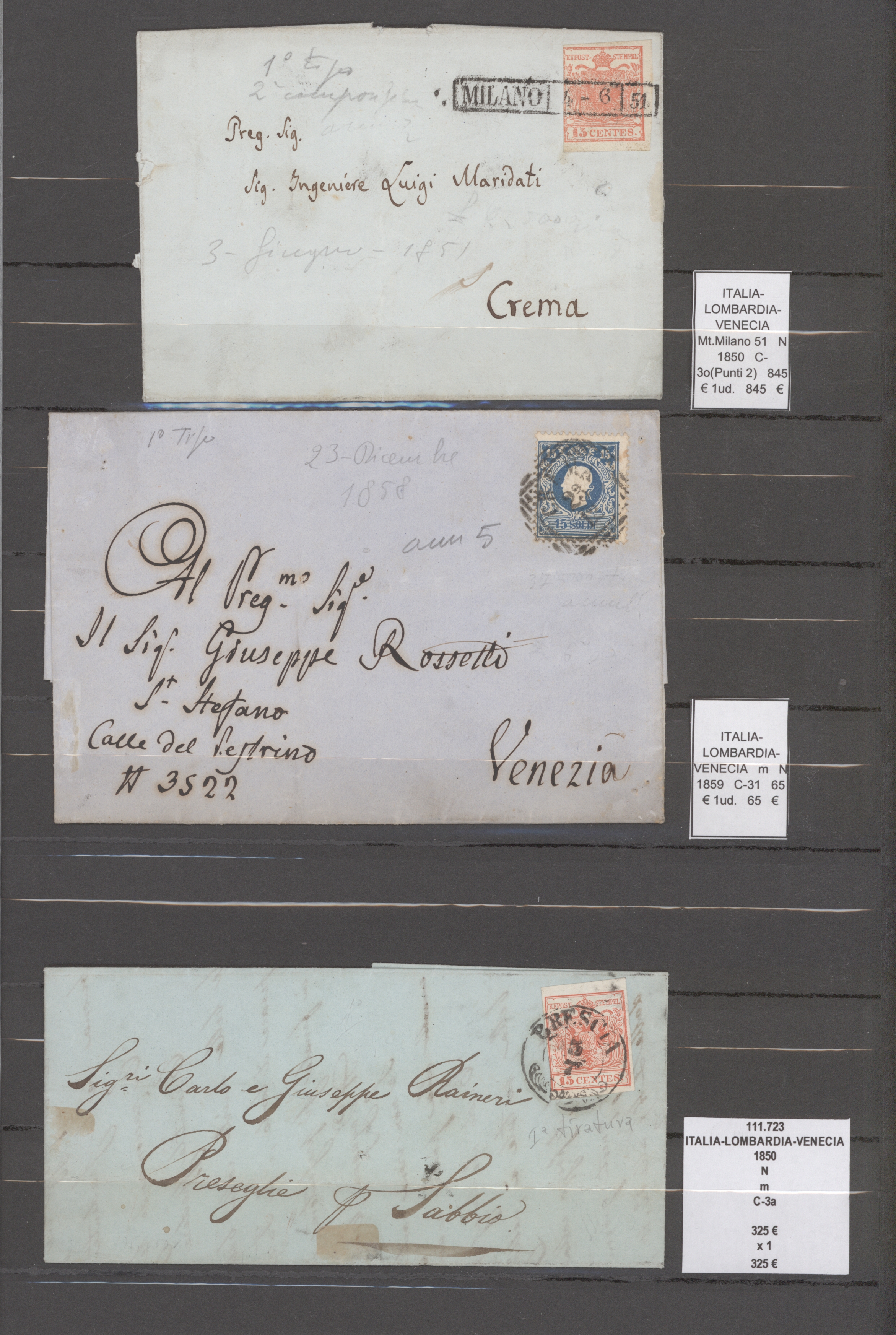 Lot 09529 - Österreich - Lombardei und Venetien  -  Auktionshaus Christoph Gärtner GmbH & Co. KG 56th AUCTION - Day 4