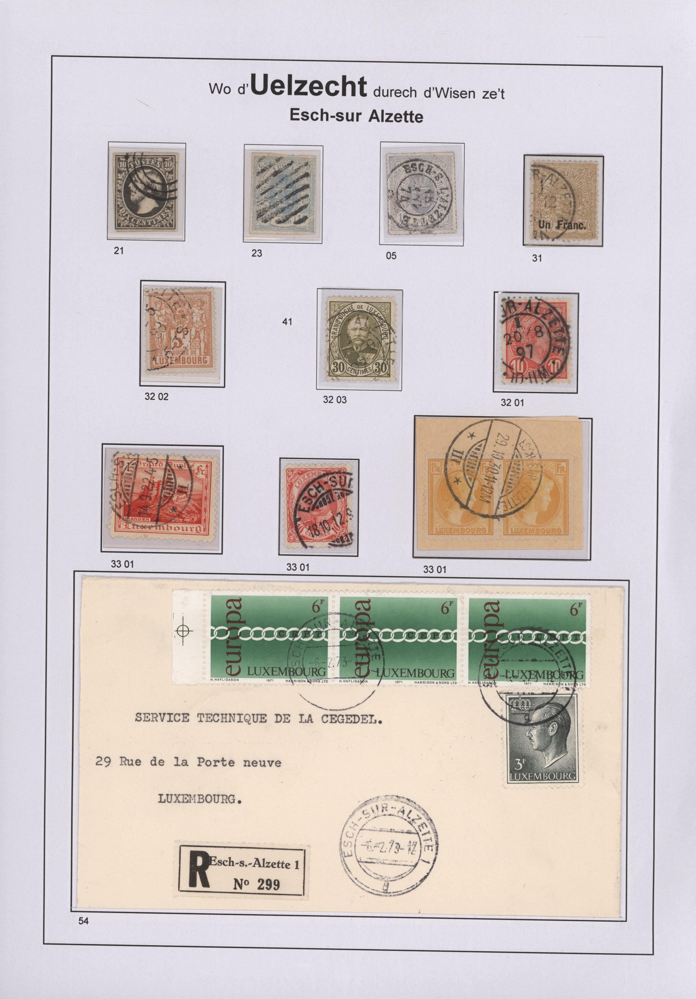 Lot 08804 - Luxemburg - Stempel  -  Auktionshaus Christoph Gärtner GmbH & Co. KG 57th AUCTION - Day 4