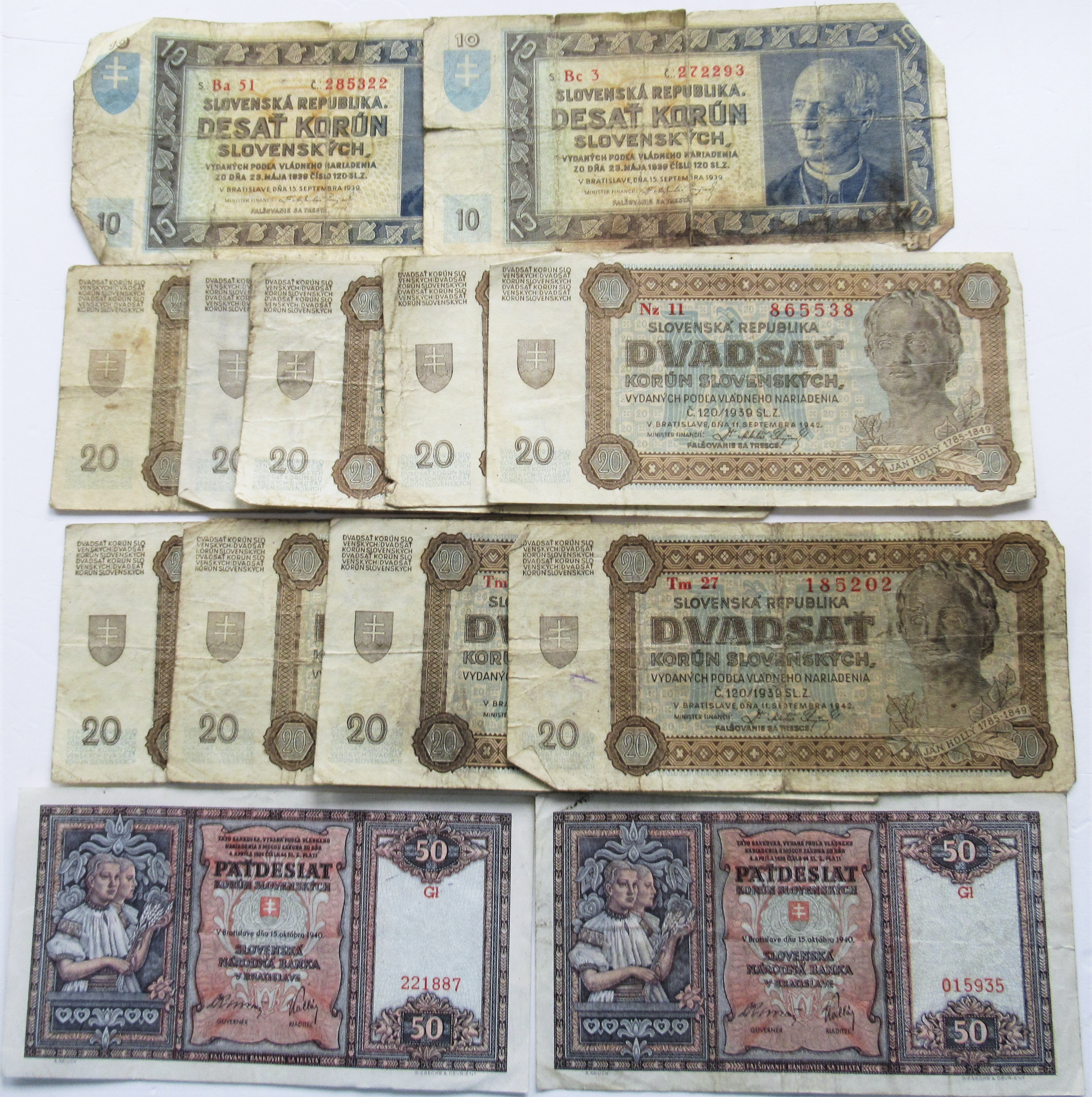 Lot 14299 - Slovakia / Slovakei | Banknoten - Auktionshaus Christoph Gärtner GmbH & Co. KG 53rd AUCTION - Day 6 Coins & Banknotes Lot 14299 - Slovakia / Slovakei | Banknoten - Auktionshaus Christoph Gärtner GmbH & Co. KG 53rd AUCTION - Day 6 Coins & Banknotes
