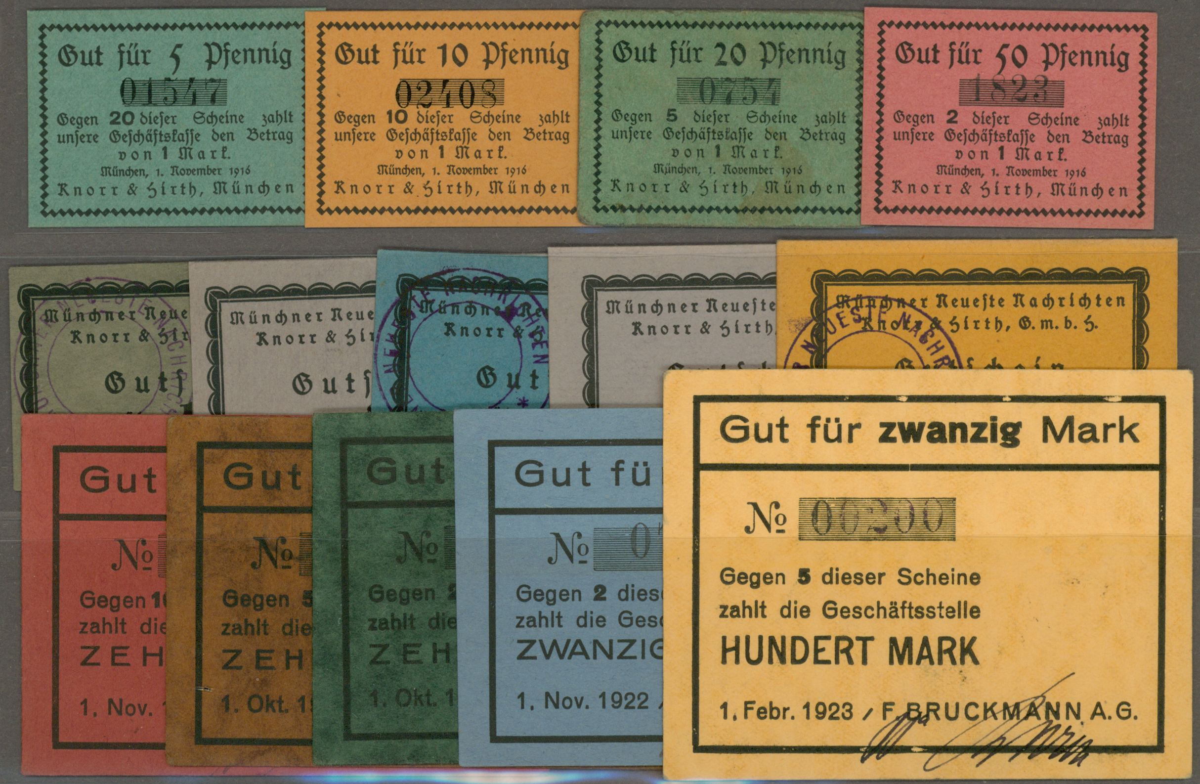Lot 00385 - Deutschland - Notgeld - Bayern | Banknoten  -  Auktionshaus Christoph Gärtner GmbH & Co. KG 57th AUCTION - Day 1