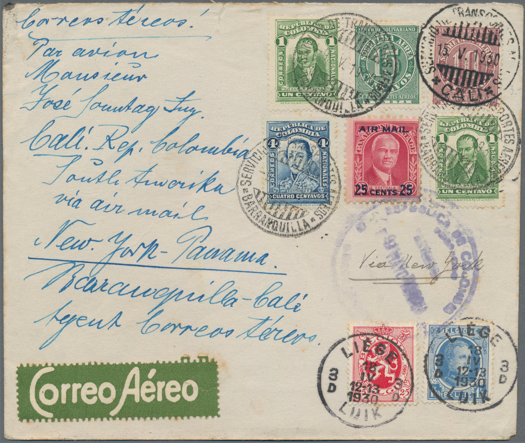 Lot 03119 - SCADTA - Allgemeine Auslandsausgabe - Auktionshaus Christoph Gärtner GmbH & Co. KG 55th AUCTION - Day 2 Lot 03119 - SCADTA - Allgemeine Auslandsausgabe - Auktionshaus Christoph Gärtner GmbH & Co. KG 55th AUCTION - Day 2