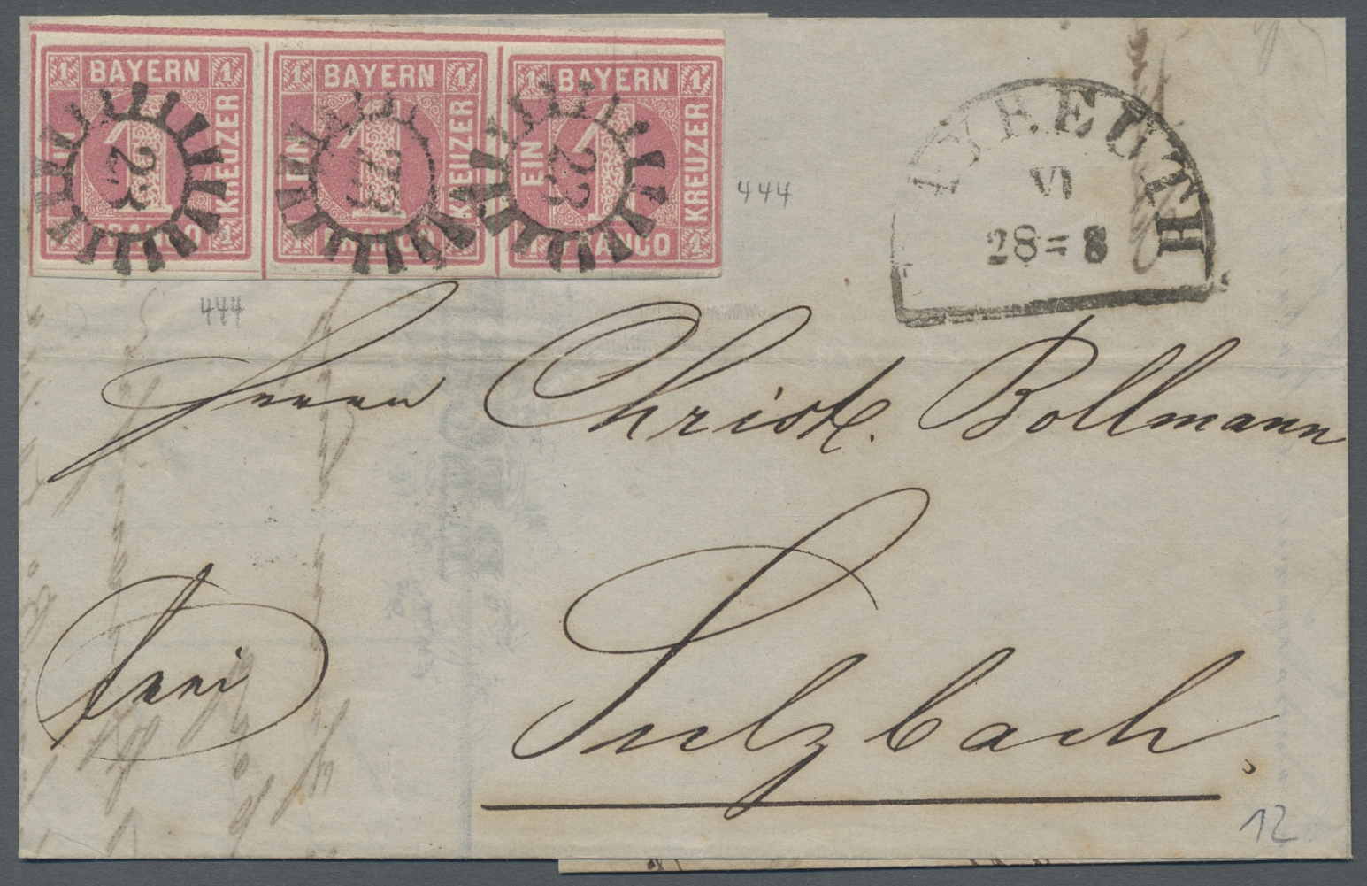 Lot 272 - Bayern - Marken und Briefe  -  Auktionshaus Edgar Mohrmann & Co. Internat. Briefmarken-Auktionen GmhH Auction #211  