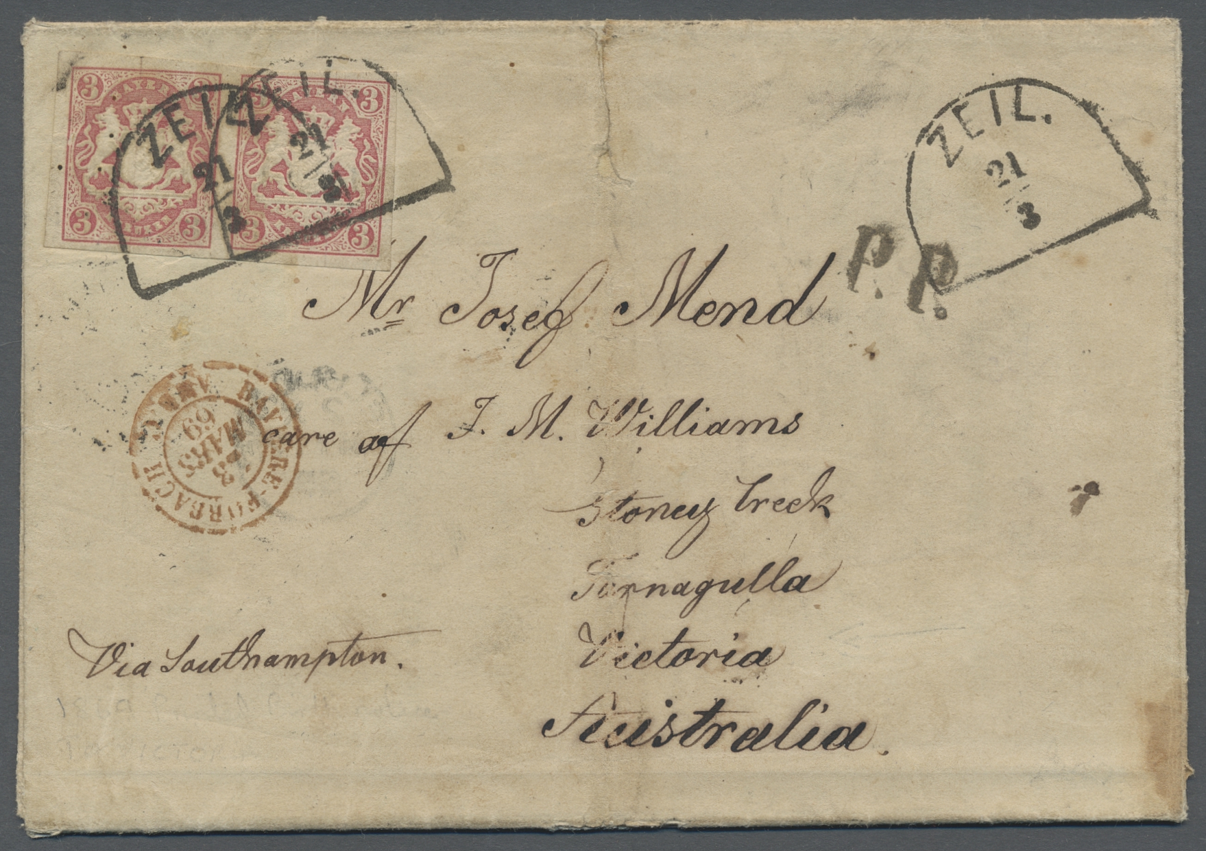 Lot 290 - Bayern - Marken und Briefe  -  Auktionshaus Edgar Mohrmann & Co. Internat. Briefmarken-Auktionen GmhH Auction #211  