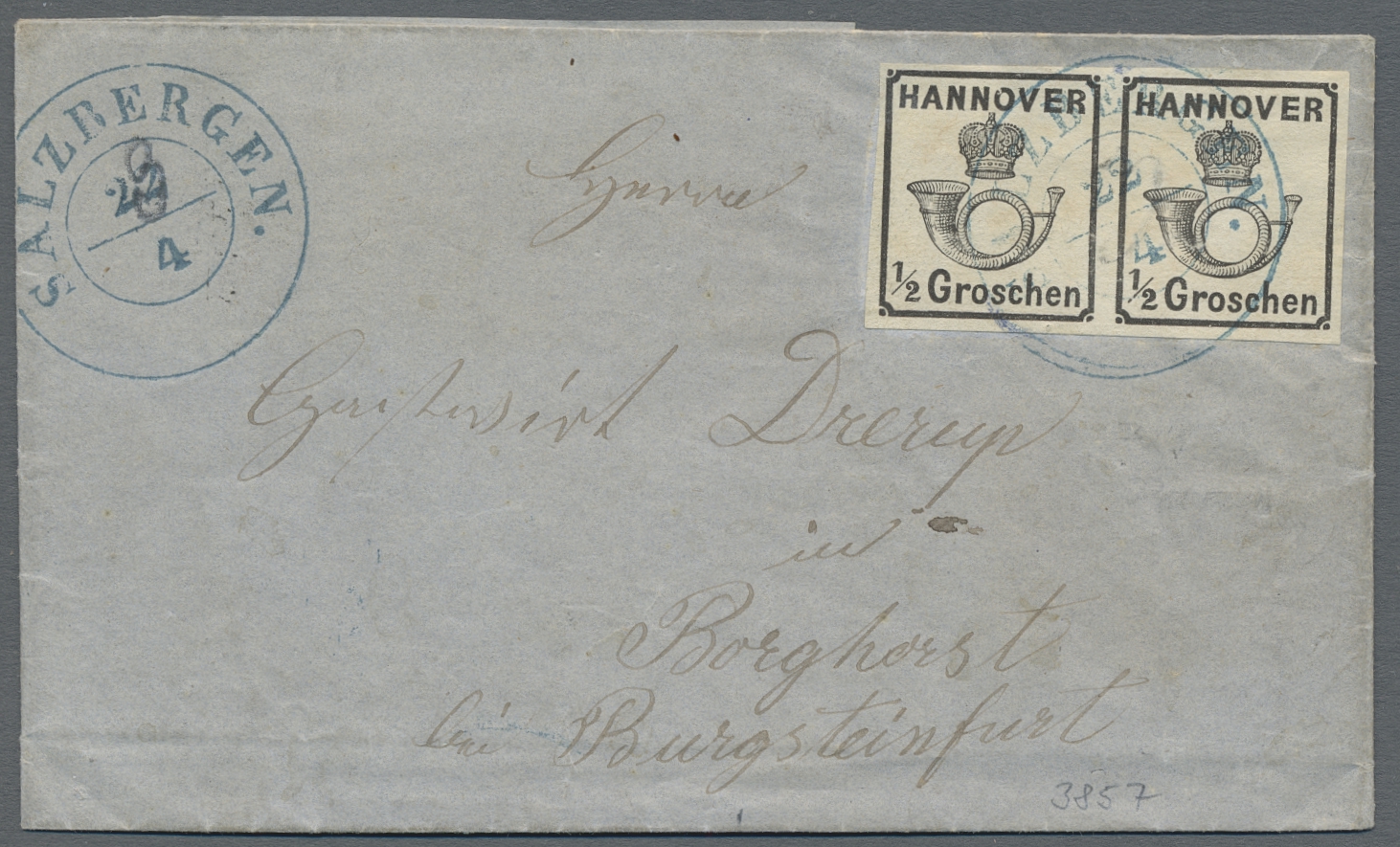 Lot 377 - Hannover - Marken und Briefe  -   Auction #211