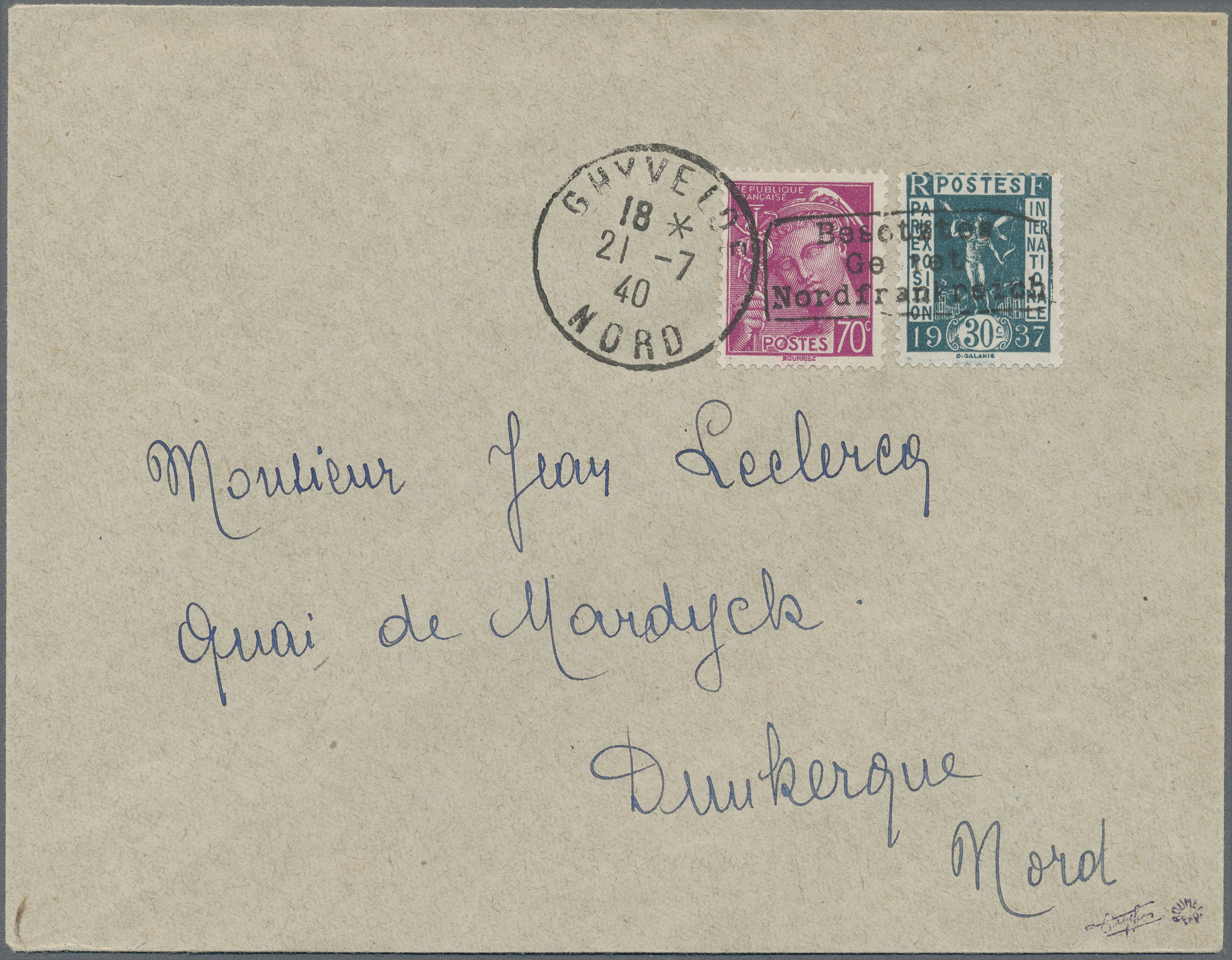 Lot 1577 - Dt. Besetzung II WK - Frankreich - D√ºnkirchen  -   Auction #211