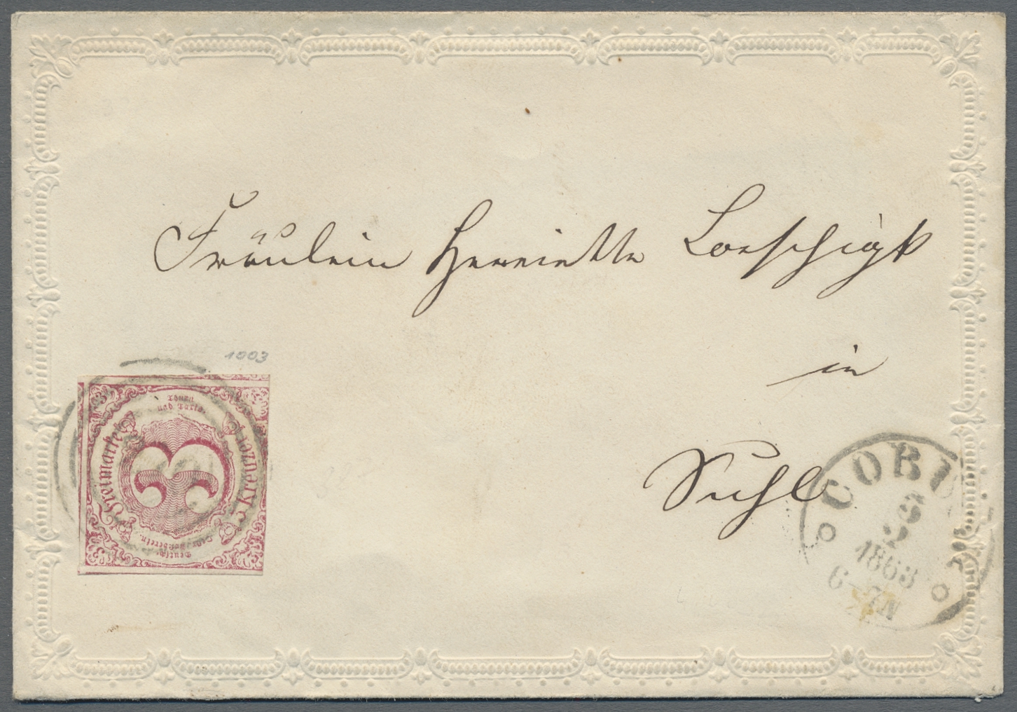 Lot 538 - Thurn & Taxis - Marken und Briefe - Auktionshaus Edgar Mohrmann & Co. Internat. Briefmarken-Auktionen GmhH Auction #211 Lot 538 - Thurn & Taxis - Marken und Briefe - Auktionshaus Edgar Mohrmann & Co. Internat. Briefmarken-Auktionen GmhH Auction #211