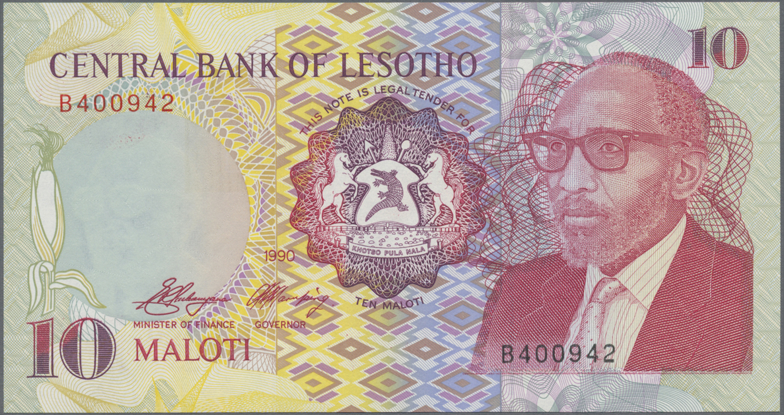 Lot 01460 - Lesotho | Banknoten  -  Auktionshaus Christoph Gärtner GmbH & Co. KG 58th AUCTION - Day 1