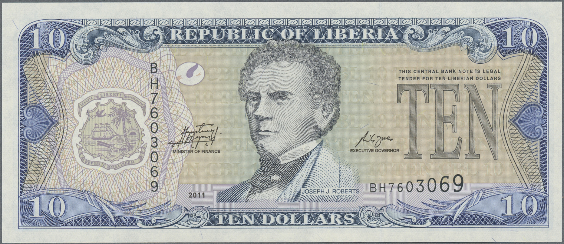 Lot 01462 - Liberia | Banknoten - Auktionshaus Christoph Gärtner GmbH & Co. KG 58th AUCTION - Day 1 Lot 01462 - Liberia | Banknoten - Auktionshaus Christoph Gärtner GmbH & Co. KG 58th AUCTION - Day 1