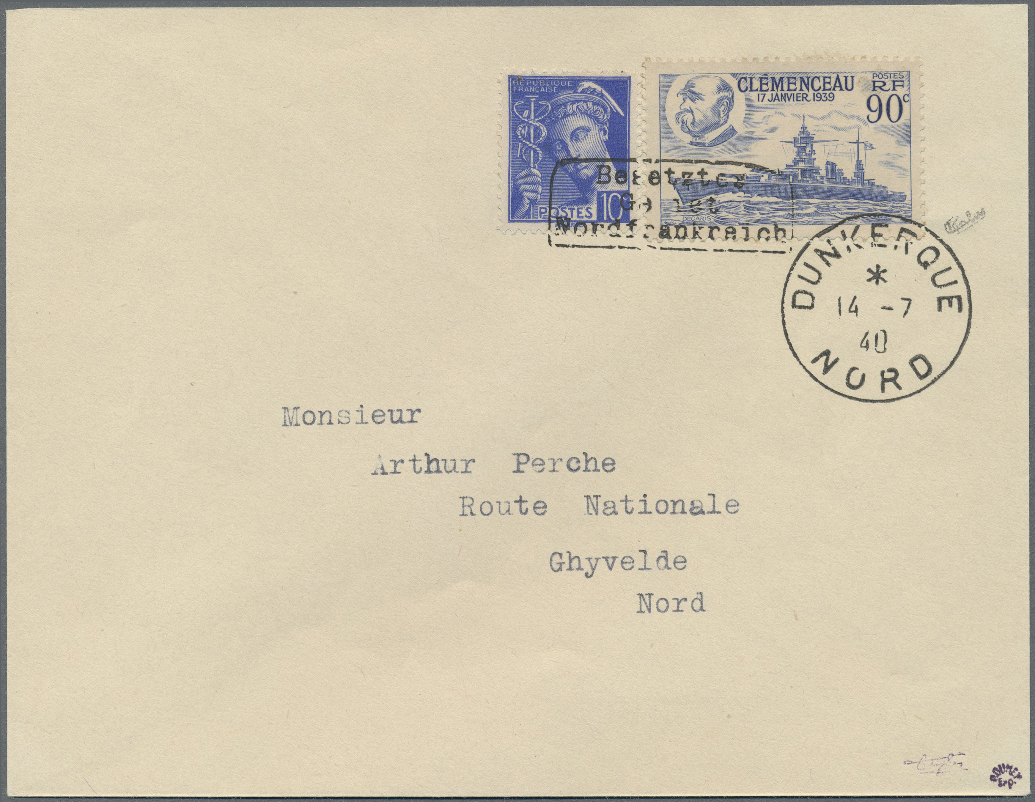 Lot 1590 - Dt. Besetzung II WK - Frankreich - Dünkirchen - Auktionshaus Edgar Mohrmann & Co. Internat. Briefmarken-Auktionen GmhH Auction #211 Lot 1590 - Dt. Besetzung II WK - Frankreich - Dünkirchen - Auktionshaus Edgar Mohrmann & Co. Internat. Briefmarken-Auktionen GmhH Auction #211