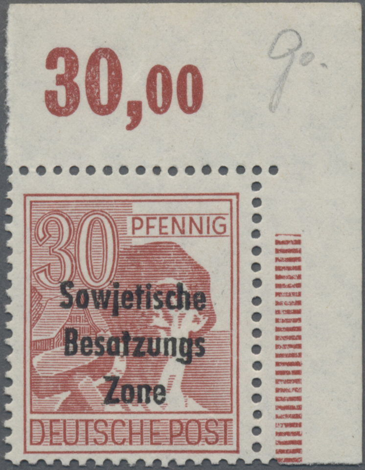 Lot 06352 - Sowjetische Zone - Allgemeine Ausgaben - Auktionshaus Christoph Gärtner GmbH & Co. KG 55th AUCTION - Day 3 Lot 06352 - Sowjetische Zone - Allgemeine Ausgaben - Auktionshaus Christoph Gärtner GmbH & Co. KG 55th AUCTION - Day 3