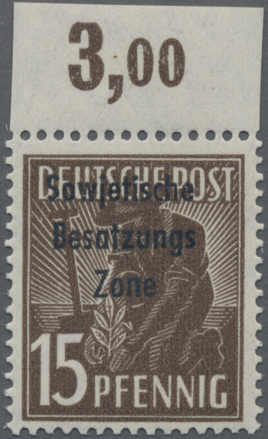 Lot 06346 - Sowjetische Zone - Allgemeine Ausgaben - Auktionshaus Christoph Gärtner GmbH & Co. KG 55th AUCTION - Day 3 Lot 06346 - Sowjetische Zone - Allgemeine Ausgaben - Auktionshaus Christoph Gärtner GmbH & Co. KG 55th AUCTION - Day 3