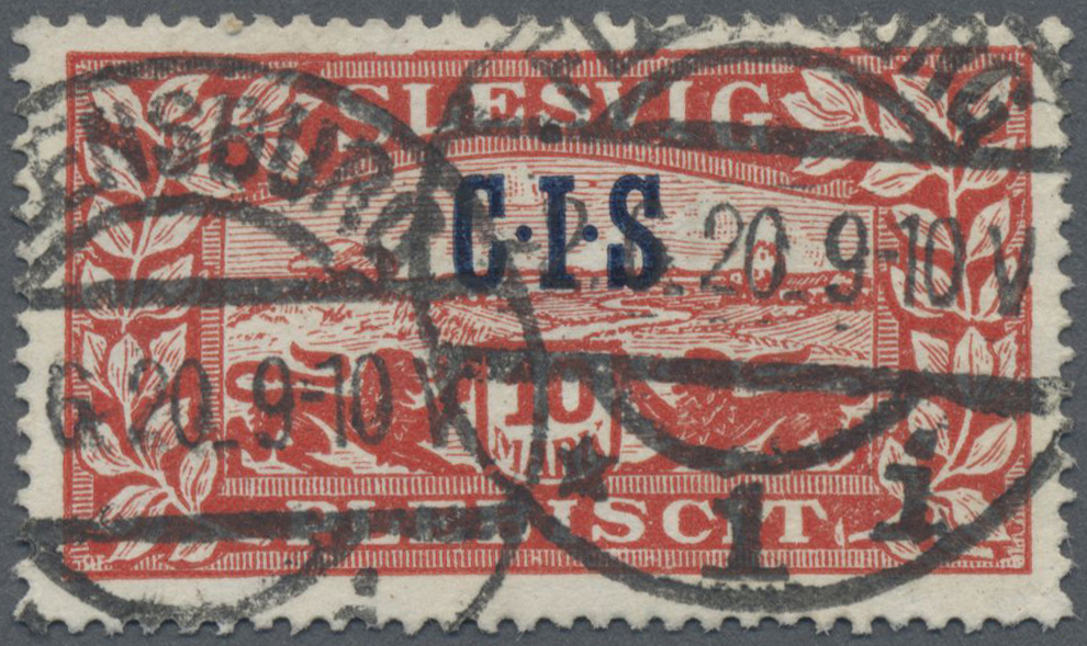 Lot 05918 - Deutsche Abstimmungsgebiete: Schleswig - Dienstmarken - Auktionshaus Christoph Gärtner GmbH & Co. KG 57th AUCTION - Day 3 Lot 05918 - Deutsche Abstimmungsgebiete: Schleswig - Dienstmarken - Auktionshaus Christoph Gärtner GmbH & Co. KG 57th AUCTION - Day 3