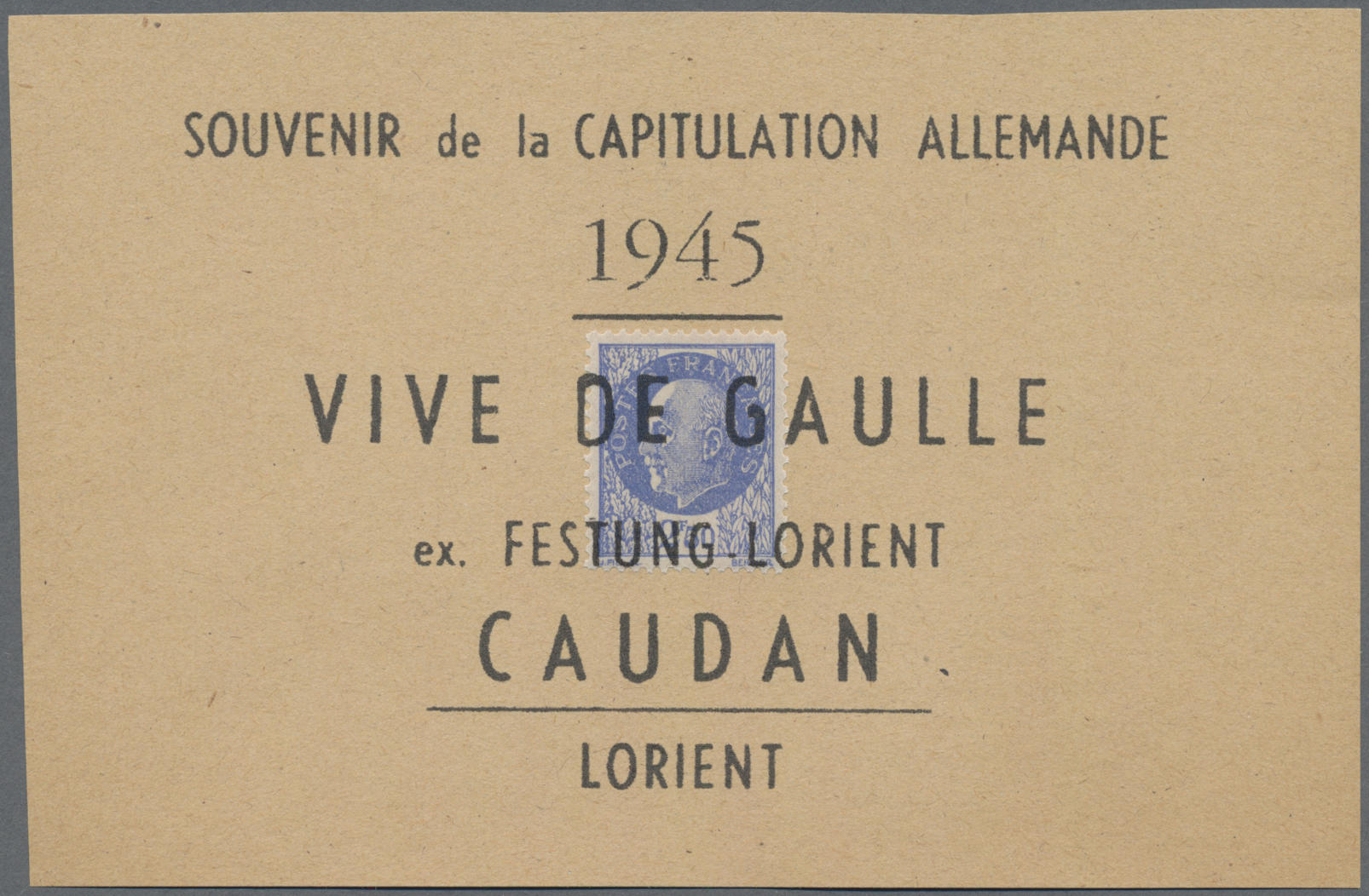 Lot 10734 - Dt. Besetzung II WK - Frankreich - Festung Lorient  -  Auktionshaus Christoph Gärtner GmbH & Co. KG 58th AUCTION - Day 3