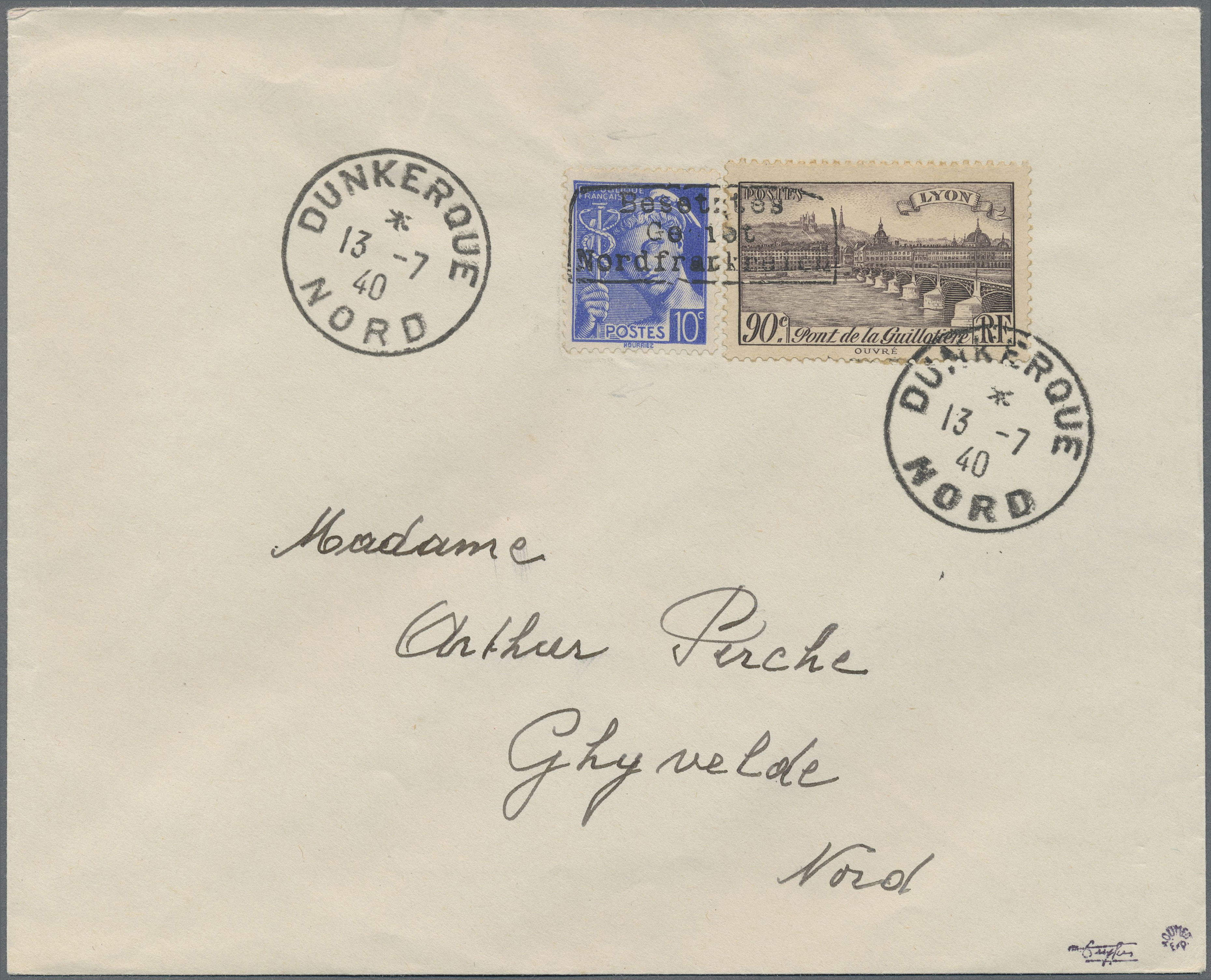 Lot 1592 - Dt. Besetzung II WK - Frankreich - D√ºnkirchen  -   Auction #211
