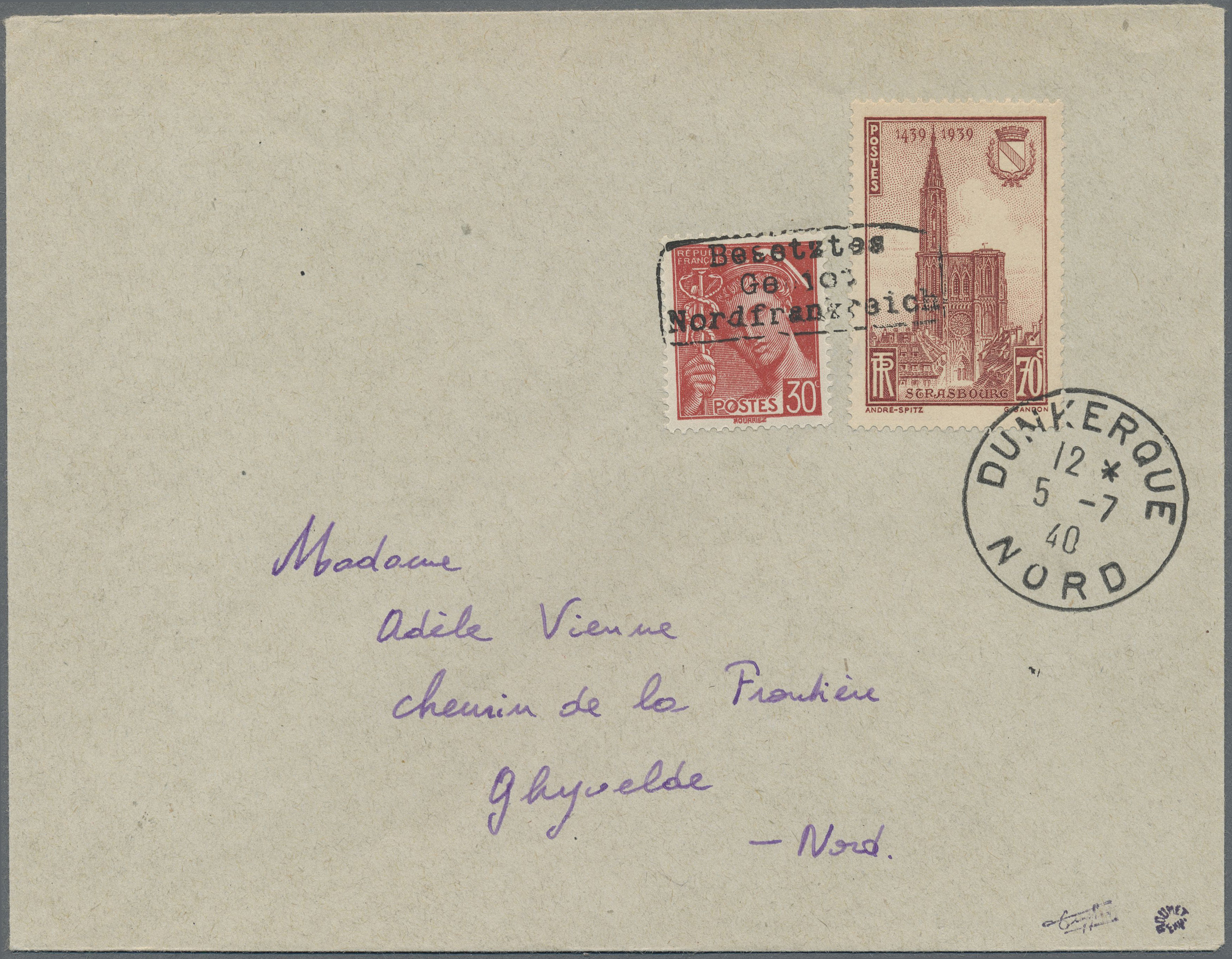 Lot 10671 - Dt. Besetzung II WK - Frankreich - Dünkirchen - Auktionshaus Christoph Gärtner GmbH & Co. KG 58th AUCTION - Day 3 Lot 10671 - Dt. Besetzung II WK - Frankreich - Dünkirchen - Auktionshaus Christoph Gärtner GmbH & Co. KG 58th AUCTION - Day 3