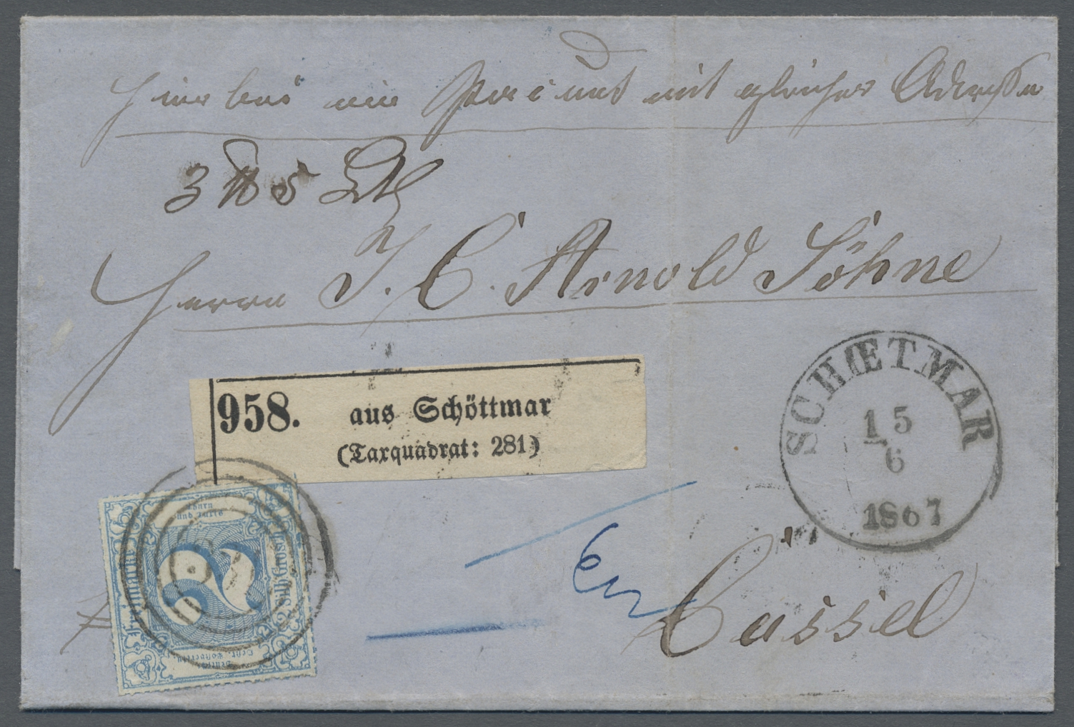 Lot 555 - Thurn & Taxis - Marken und Briefe  -  Auktionshaus Edgar Mohrmann & Co. Internat. Briefmarken-Auktionen GmhH Auction #211  