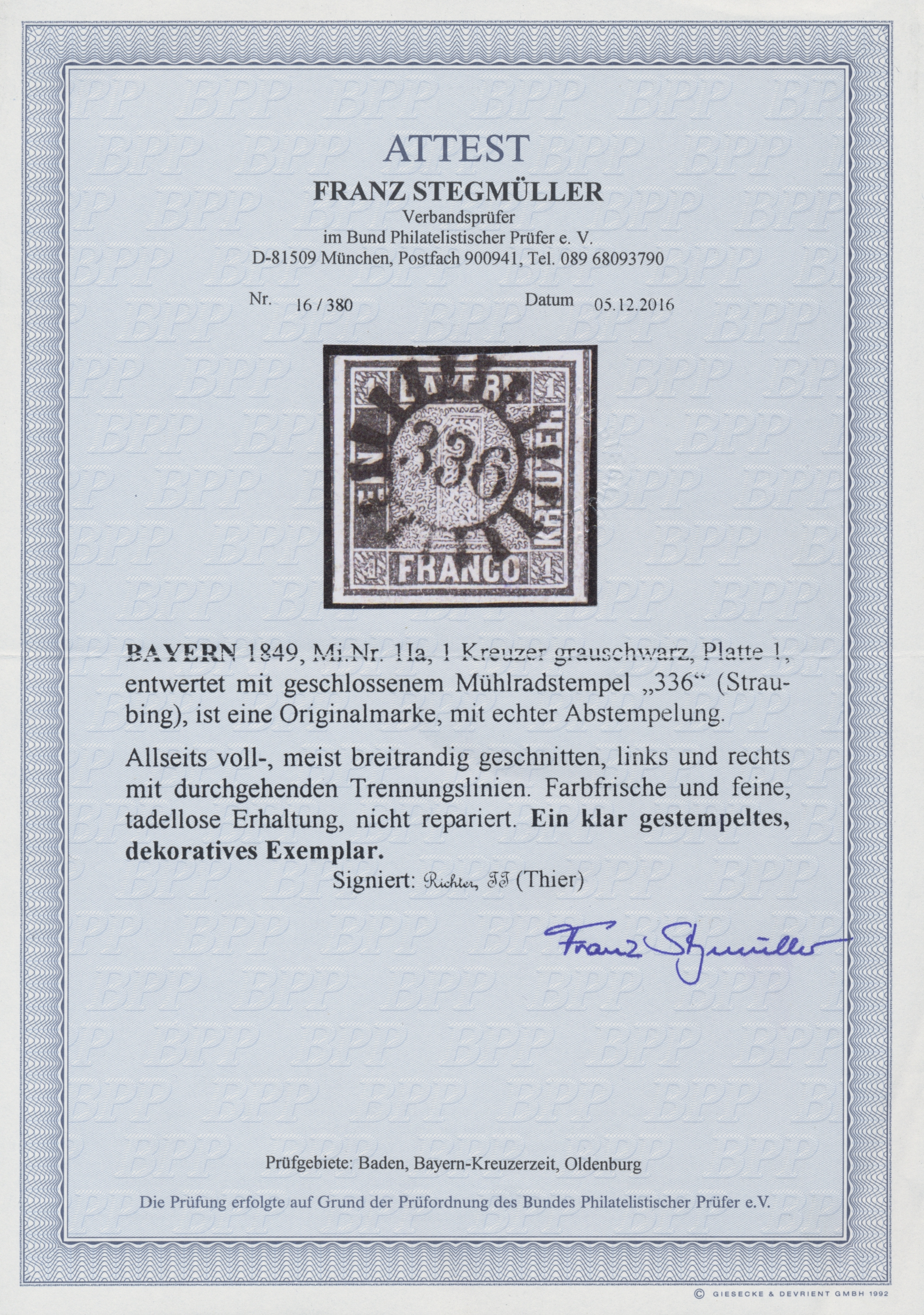Lot 05011 - Bayern - Marken und Briefe  -  Auktionshaus Christoph Gärtner GmbH & Co. KG 55th AUCTION - Day 3