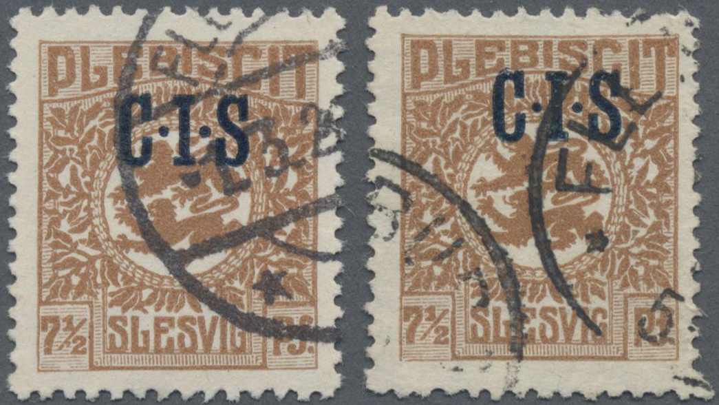 Lot 05903 - Deutsche Abstimmungsgebiete: Schleswig - Dienstmarken - Auktionshaus Christoph Gärtner GmbH & Co. KG 57th AUCTION - Day 3 Lot 05903 - Deutsche Abstimmungsgebiete: Schleswig - Dienstmarken - Auktionshaus Christoph Gärtner GmbH & Co. KG 57th AUCTION - Day 3