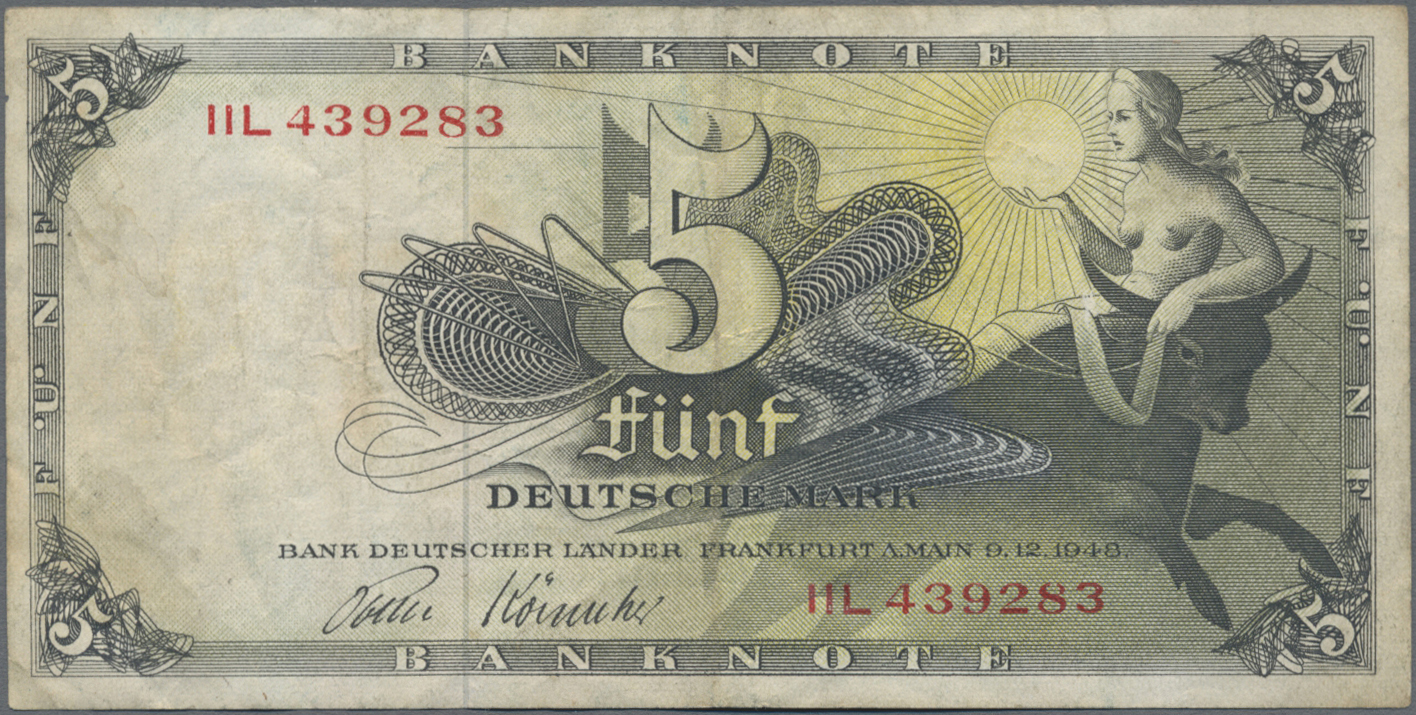 Lot 14830 - Deutschland - Sonstige | Banknoten - Auktionshaus Christoph Gärtner GmbH & Co. KG 53rd AUCTION - Day 6 Coins & Banknotes Lot 14830 - Deutschland - Sonstige | Banknoten - Auktionshaus Christoph Gärtner GmbH & Co. KG 53rd AUCTION - Day 6 Coins & Banknotes