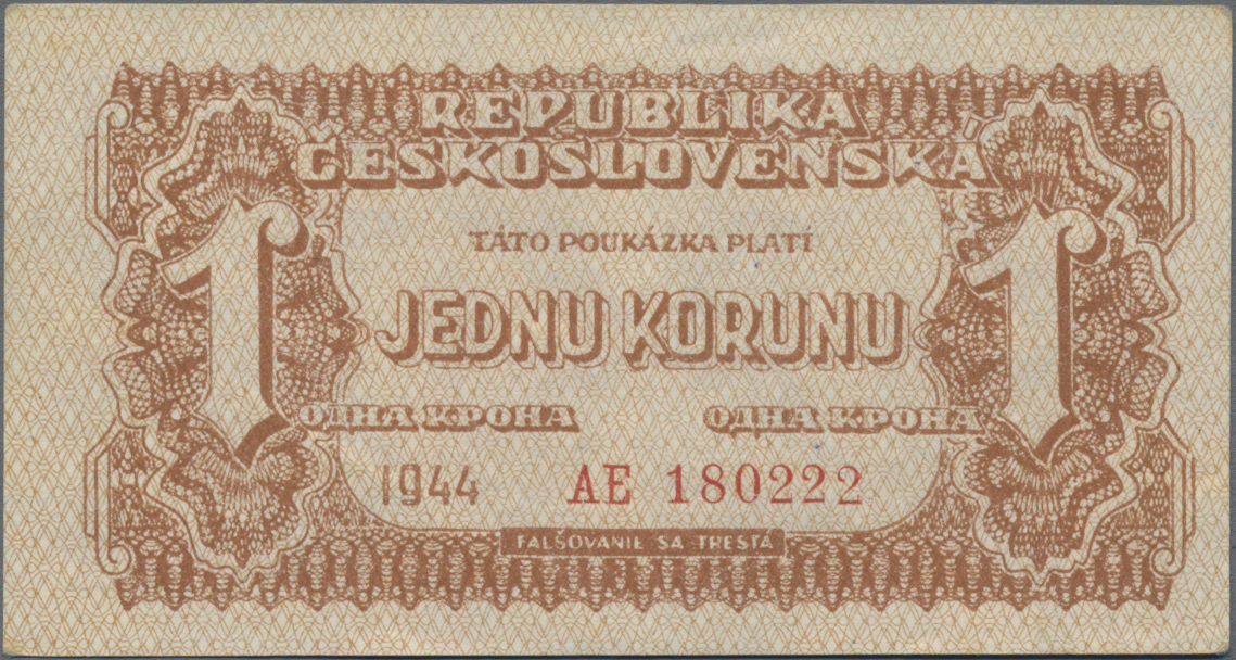 Lot 14088 - Czechoslovakia / Tschechoslowakei | Banknoten - Auktionshaus Christoph Gärtner GmbH & Co. KG 53rd AUCTION - Day 6 Coins & Banknotes Lot 14088 - Czechoslovakia / Tschechoslowakei | Banknoten - Auktionshaus Christoph Gärtner GmbH & Co. KG 53rd AUCTION - Day 6 Coins & Banknotes