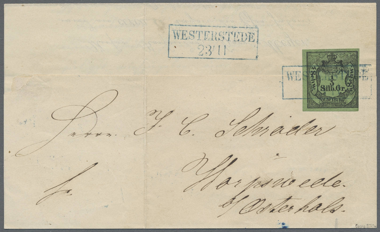 Lot 409 - Oldenburg - Marken und Briefe  -  Auktionshaus Edgar Mohrmann & Co. Internat. Briefmarken-Auktionen GmhH Auction #211  