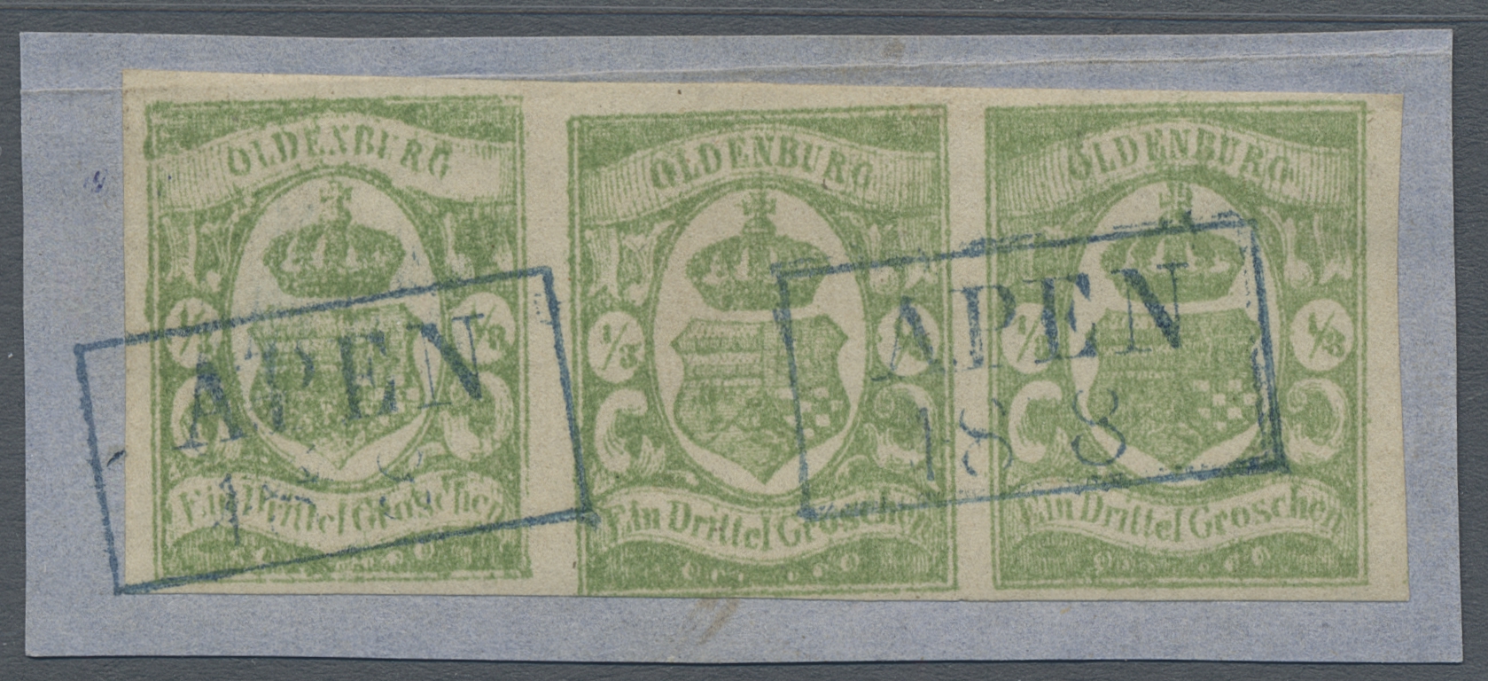 Stamp Auction Oldenburg Marken Und Briefe Auction 211 90 Years Of Edgar Mohrmann Lot 451