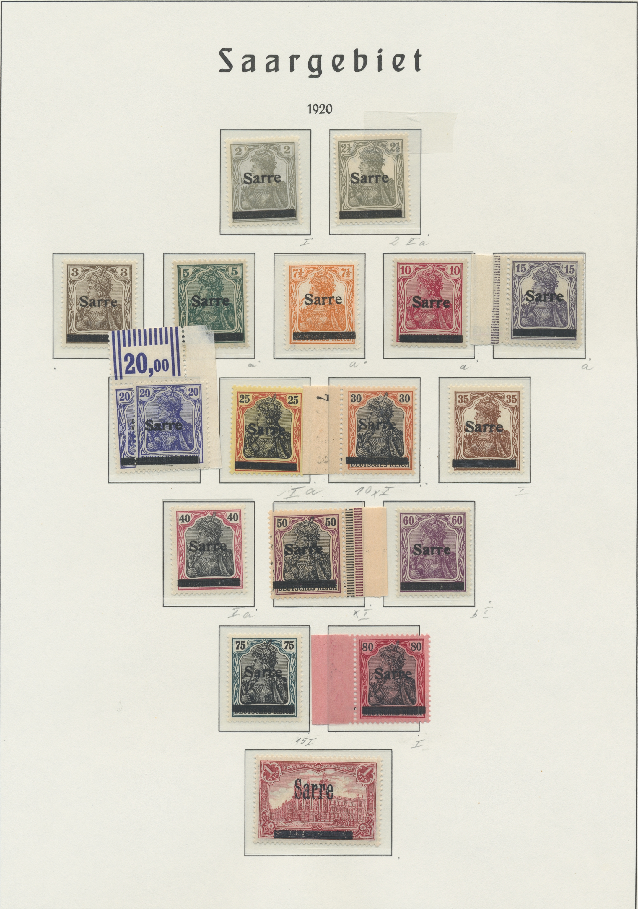 Lot 2146 - Deutsche Abstimmungsgebiete: Saargebiet - Auktionshaus Edgar Mohrmann & Co. Internat. Briefmarken-Auktionen GmhH Auction #211 Lot 2146 - Deutsche Abstimmungsgebiete: Saargebiet - Auktionshaus Edgar Mohrmann & Co. Internat. Briefmarken-Auktionen GmhH Auction #211