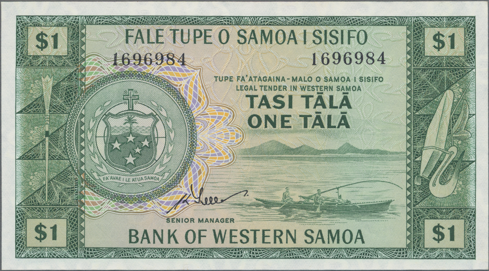 Lot 14455 - Western Samoa / West-Samoa | Banknoten - Auktionshaus Christoph Gärtner GmbH & Co. KG 53rd AUCTION - Day 6 Coins & Banknotes Lot 14455 - Western Samoa / West-Samoa | Banknoten - Auktionshaus Christoph Gärtner GmbH & Co. KG 53rd AUCTION - Day 6 Coins & Banknotes
