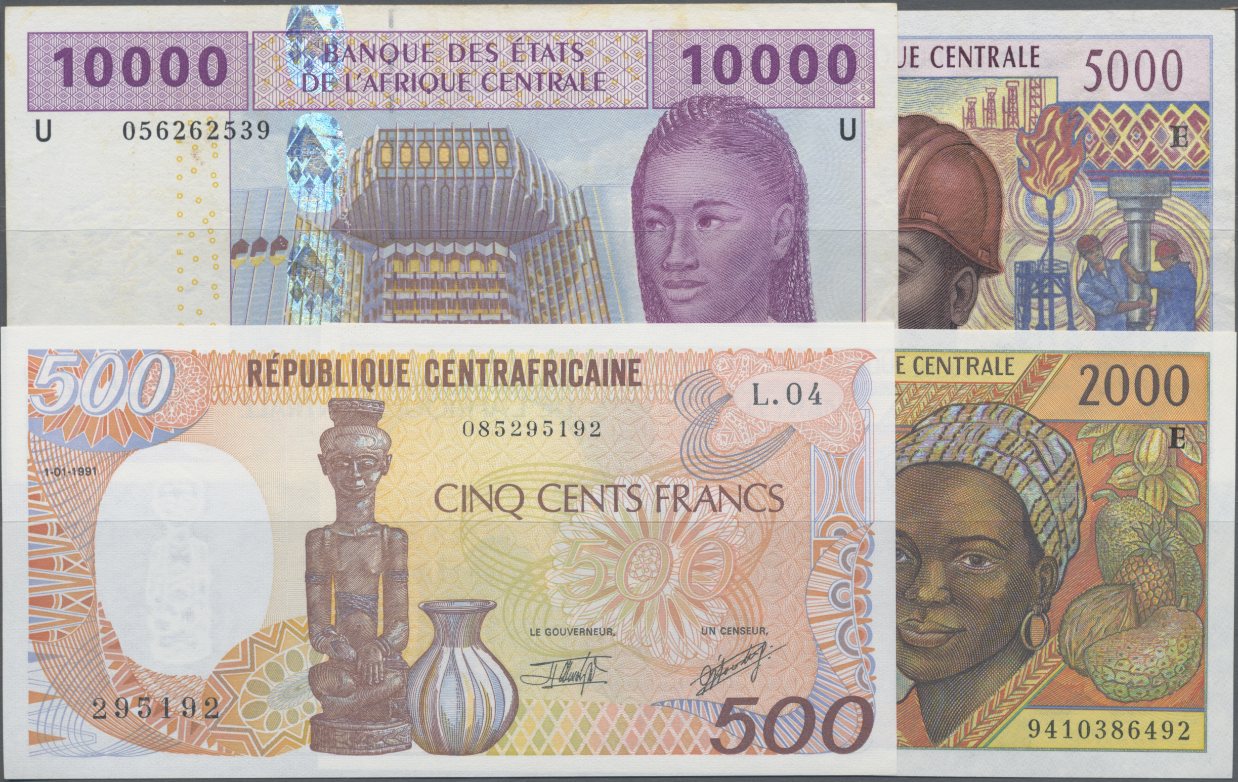 Lot 14409 - Central African Republic / Zentralafrikanische Republik | Banknoten - Auktionshaus Christoph Gärtner GmbH & Co. KG 53rd AUCTION - Day 6 Coins & Banknotes Lot 14409 - Central African Republic / Zentralafrikanische Republik | Banknoten - Auktionshaus Christoph Gärtner GmbH & Co. KG 53rd AUCTION - Day 6 Coins & Banknotes
