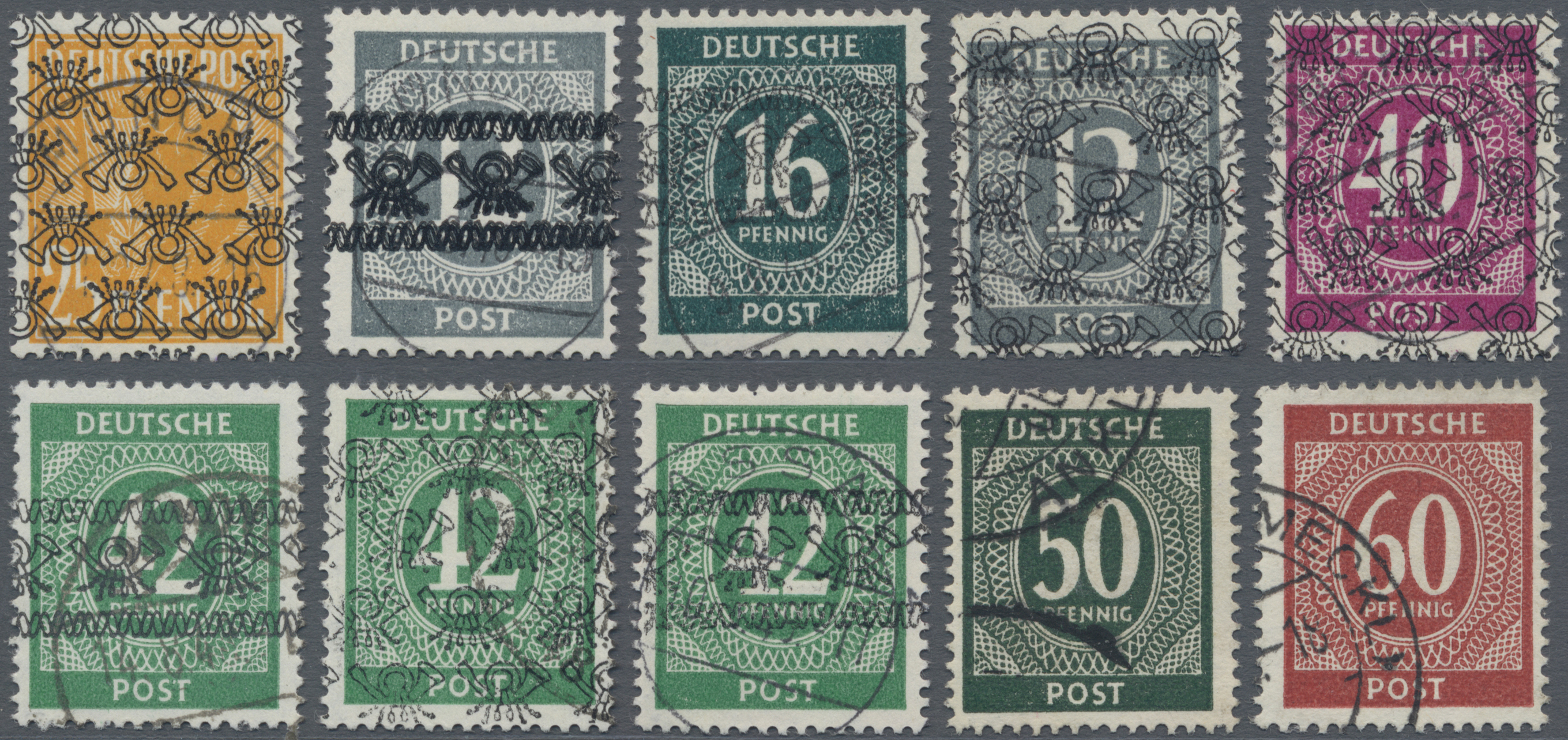 Lot 2161 - bizone - Auktionshaus Edgar Mohrmann & Co. Internat. Briefmarken-Auktionen GmhH Auction #211 Lot 2161 - bizone - Auktionshaus Edgar Mohrmann & Co. Internat. Briefmarken-Auktionen GmhH Auction #211