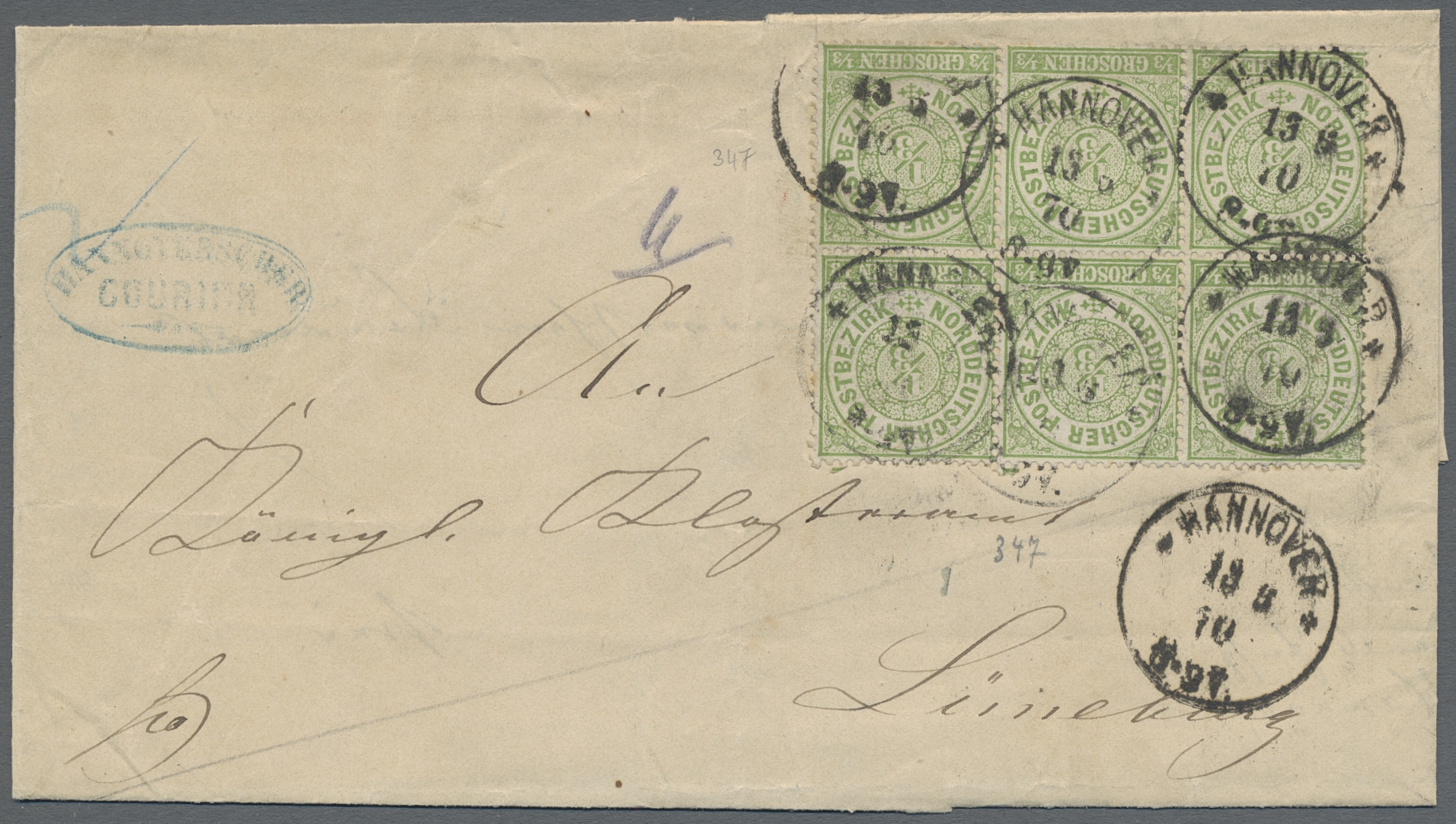 Lot 637 - Norddeutscher Bund - Marken und Briefe - Auction #211 Lot 637 - Norddeutscher Bund - Marken und Briefe - Auction #211