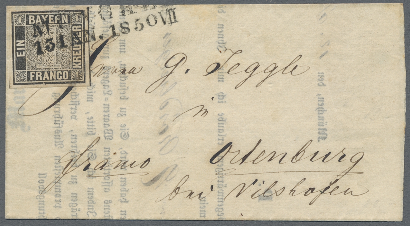 Lot 265 - Bayern - Marken und Briefe  -  Auktionshaus Edgar Mohrmann & Co. Internat. Briefmarken-Auktionen GmhH Auction #211  