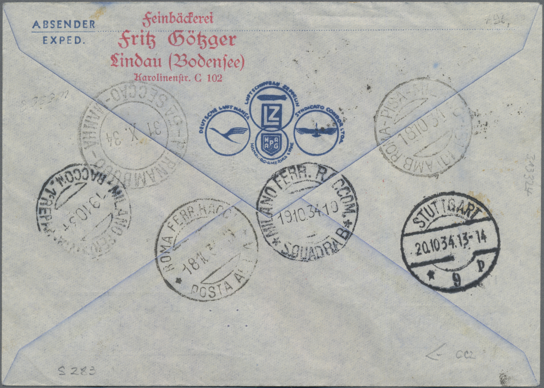 Lot 03253 - zeppelinpost europa  -  Auktionshaus Christoph Gärtner GmbH & Co. KG 55th AUCTION - Day 2