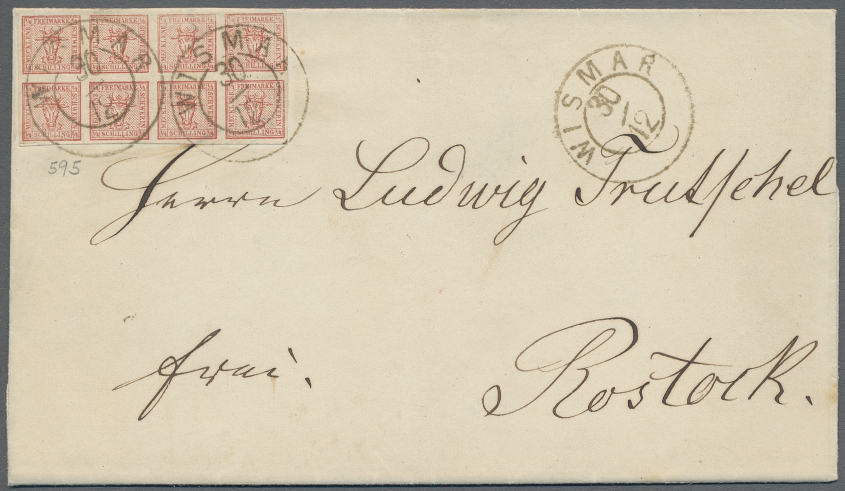 Lot 396 - Mecklenburg-Schwerin - Marken und Briefe  -  Auktionshaus Edgar Mohrmann & Co. Internat. Briefmarken-Auktionen GmhH Auction #211  