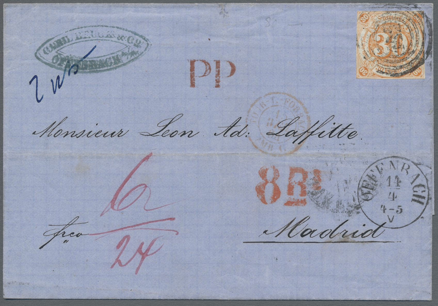 Lot 533 - Thurn & Taxis - Marken und Briefe - Auction #211 Lot 533 - Thurn & Taxis - Marken und Briefe - Auction #211