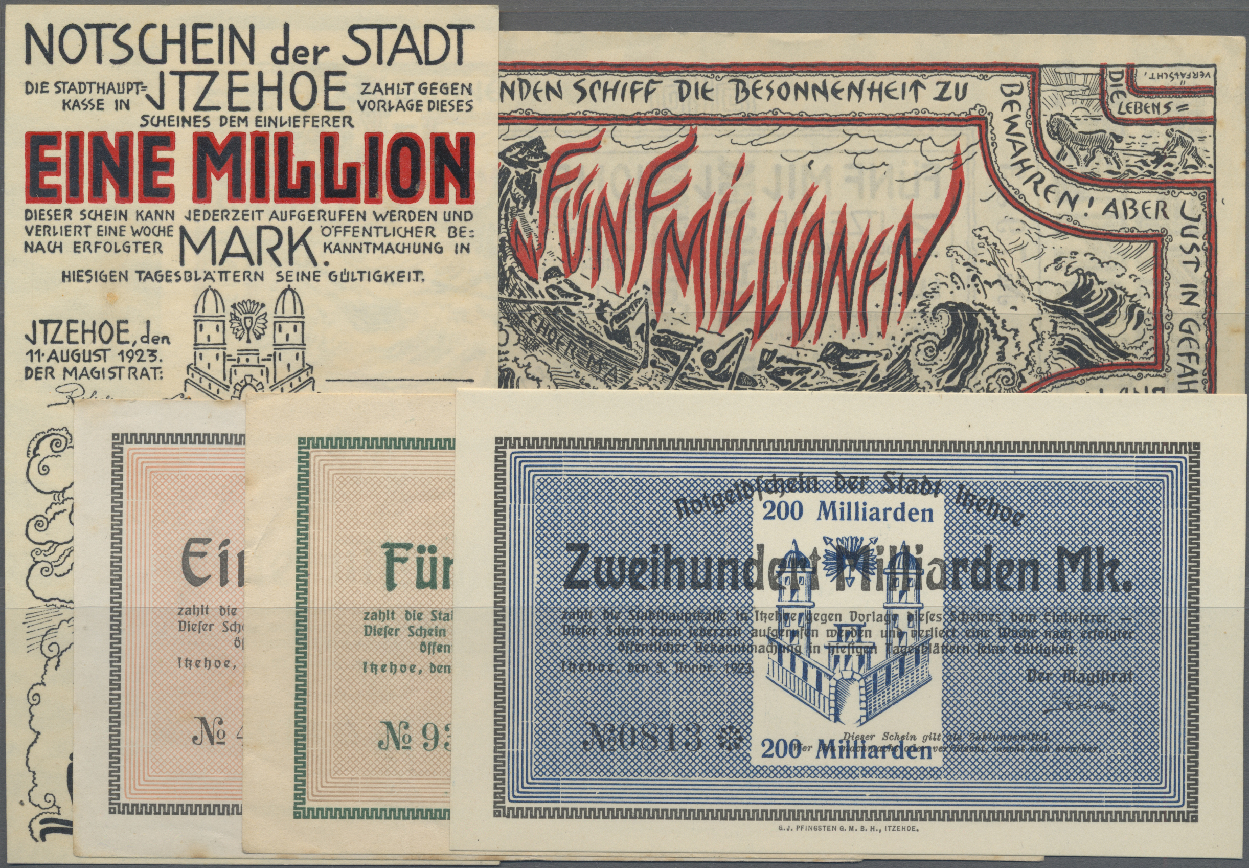 Lot 14770 - Deutschland - Notgeld - Schleswig-Holstein | Banknoten - Auktionshaus Christoph Gärtner GmbH & Co. KG 53rd AUCTION - Day 6 Coins/Banknotes Lot 14770 - Deutschland - Notgeld - Schleswig-Holstein | Banknoten - Auktionshaus Christoph Gärtner GmbH & Co. KG 53rd AUCTION - Day 6 Coins/Banknotes