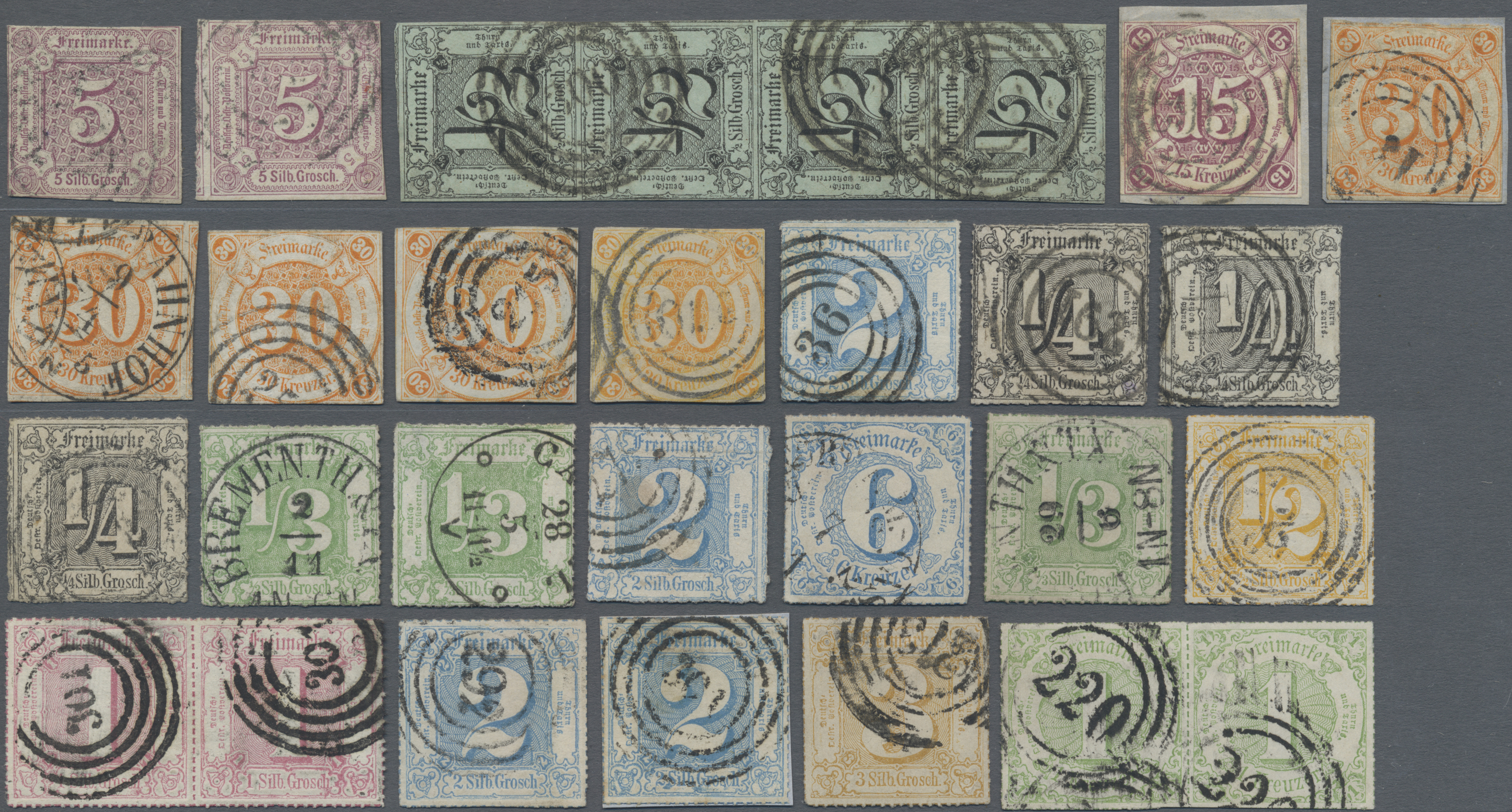 Lot 2093 - Thurn & Taxis - Marken und Briefe  -   Auction #211