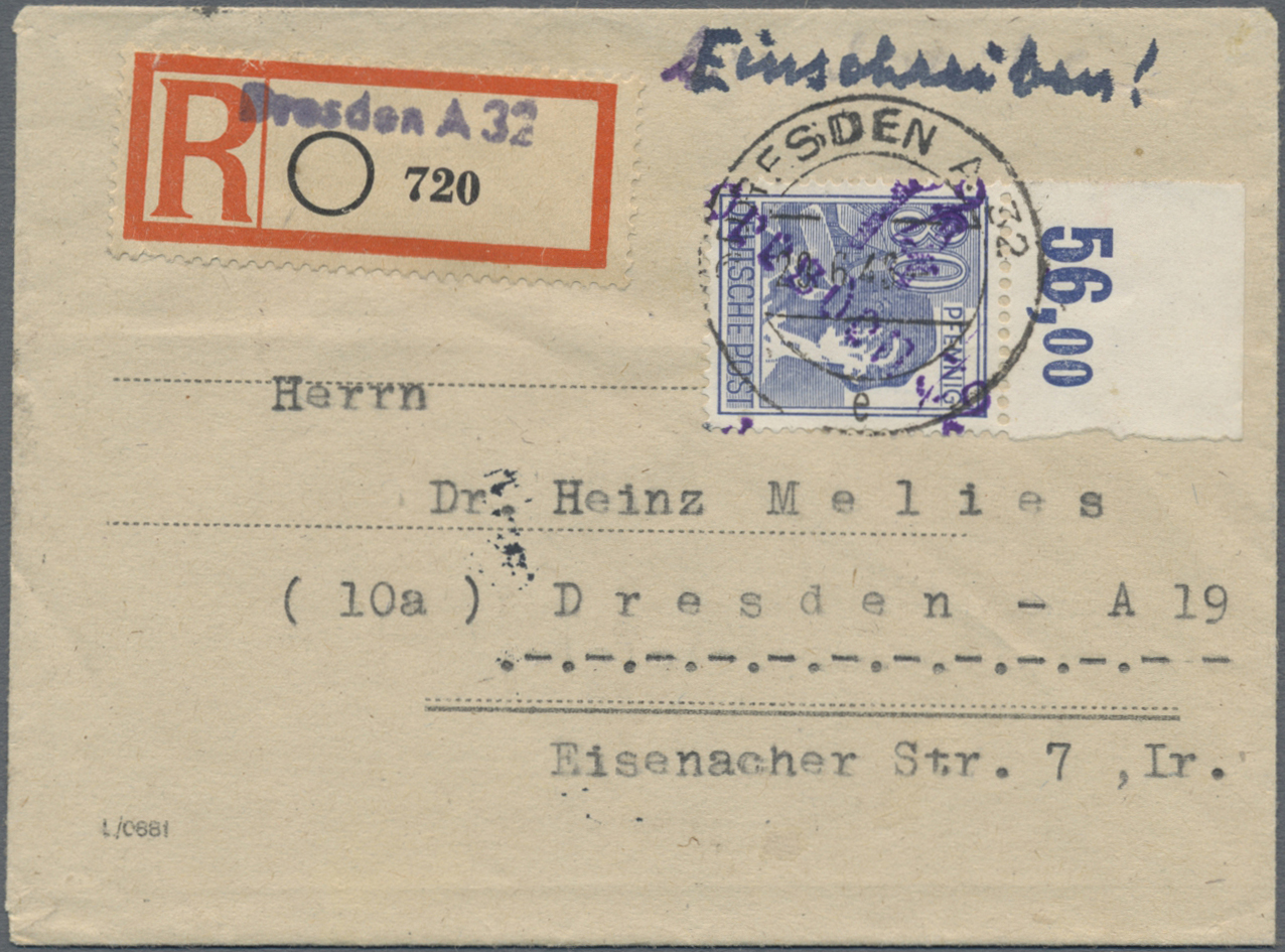 Lot 06437 - Sowjetische Zone - Bezirkshandstempel - II - Bez. 14 (Dresden) - Auktionshaus Christoph Gärtner GmbH & Co. KG 57th AUCTION - Day 3 Lot 06437 - Sowjetische Zone - Bezirkshandstempel - II - Bez. 14 (Dresden) - Auktionshaus Christoph Gärtner GmbH & Co. KG 57th AUCTION - Day 3