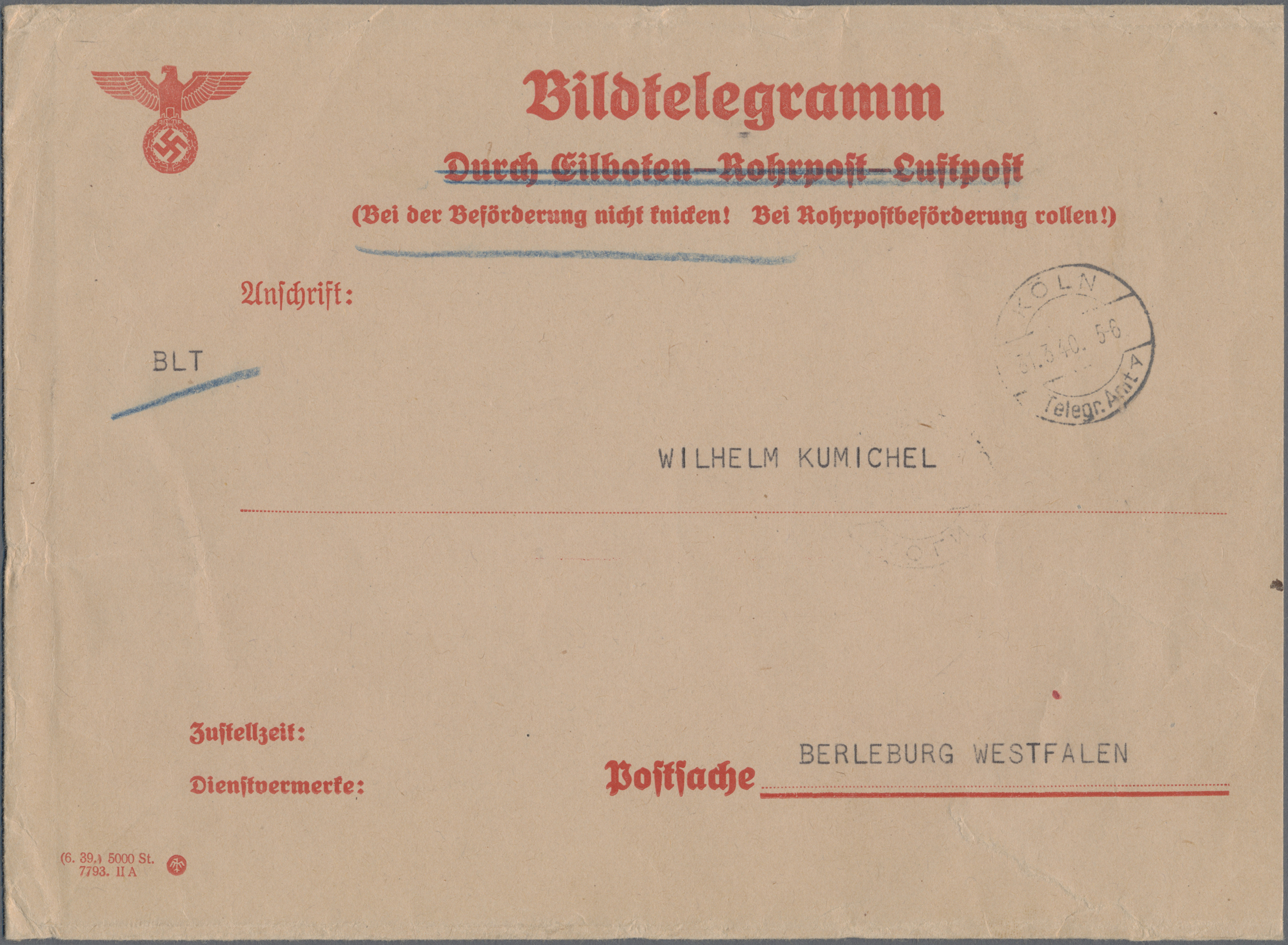 Lot 05350 - Deutsches Reich - Besonderheiten  -  Auktionshaus Christoph Gärtner GmbH & Co. KG 58th AUCTION - Day 2
