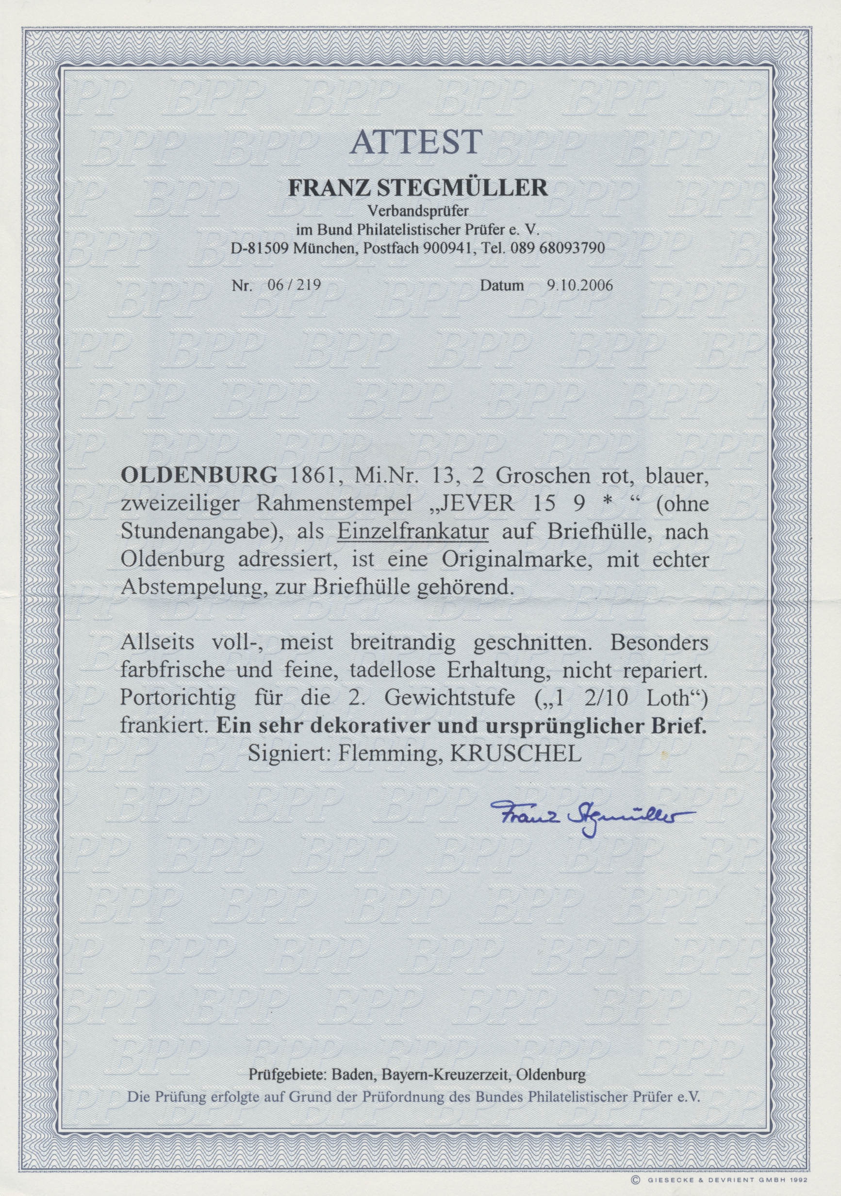 Lot 05115 - Oldenburg - Marken und Briefe  -  Auktionshaus Christoph Gärtner GmbH & Co. KG 55th AUCTION - Day 3
