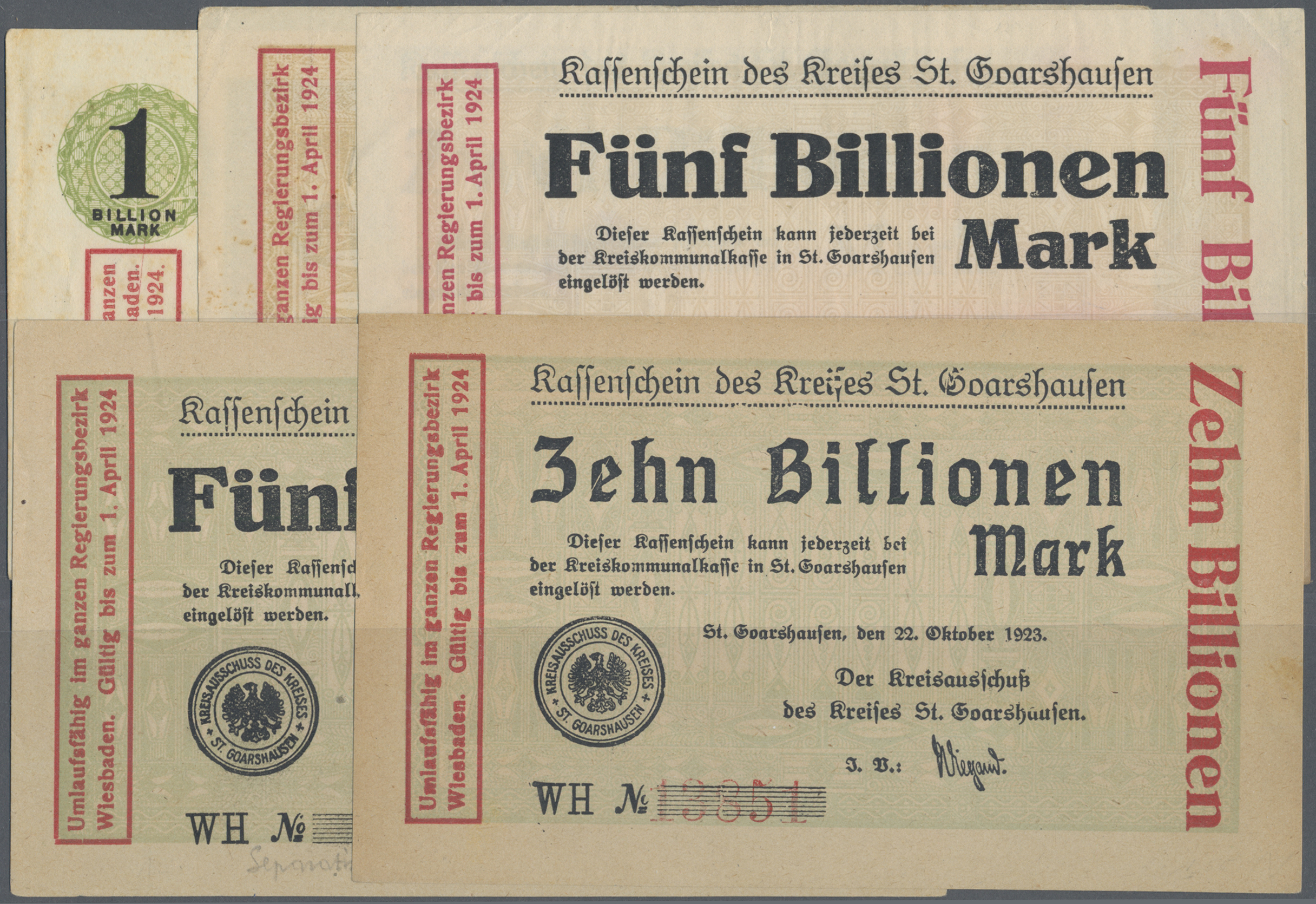 Lot 01840 - Deutschland - Notgeld - Hessen | Banknoten - Auktionshaus Christoph Gärtner GmbH & Co. KG 58th AUCTION - Day 1 Lot 01840 - Deutschland - Notgeld - Hessen | Banknoten - Auktionshaus Christoph Gärtner GmbH & Co. KG 58th AUCTION - Day 1