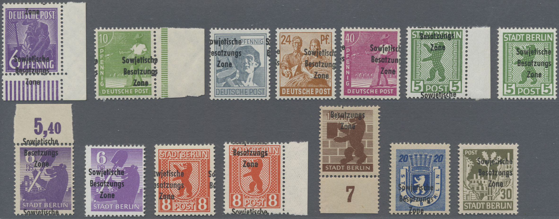 Lot 14852 - Sowjetische Zone - Allgemeine Ausgaben - Auktionshaus Christoph Gärtner GmbH & Co. KG 58th AUCTION - Day 5 Lot 14852 - Sowjetische Zone - Allgemeine Ausgaben - Auktionshaus Christoph Gärtner GmbH & Co. KG 58th AUCTION - Day 5