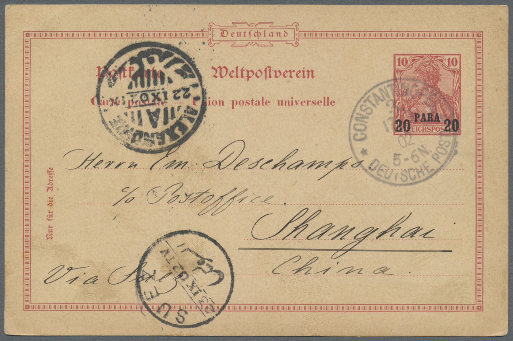 Stamp Auction Deutsche Post In Der T Rkei Ganzsachen Single Lots