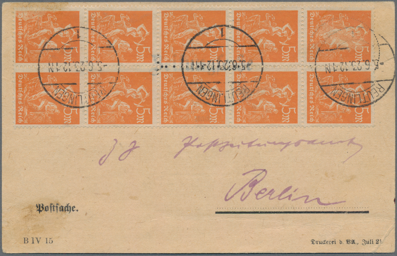 Lot 05039 - Deutsches Reich - Inflation - Auktionshaus Christoph Gärtner GmbH & Co. KG 58th AUCTION - Day 2 Lot 05039 - Deutsches Reich - Inflation - Auktionshaus Christoph Gärtner GmbH & Co. KG 58th AUCTION - Day 2
