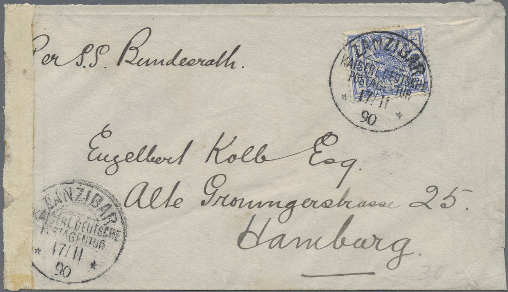 Lot 05725 - Deutsch-Ostafrika - Vorläufer: Zanzibar - Auktionshaus Christoph Gärtner GmbH & Co. KG 57th AUCTION - Day 3 Lot 05725 - Deutsch-Ostafrika - Vorläufer: Zanzibar - Auktionshaus Christoph Gärtner GmbH & Co. KG 57th AUCTION - Day 3
