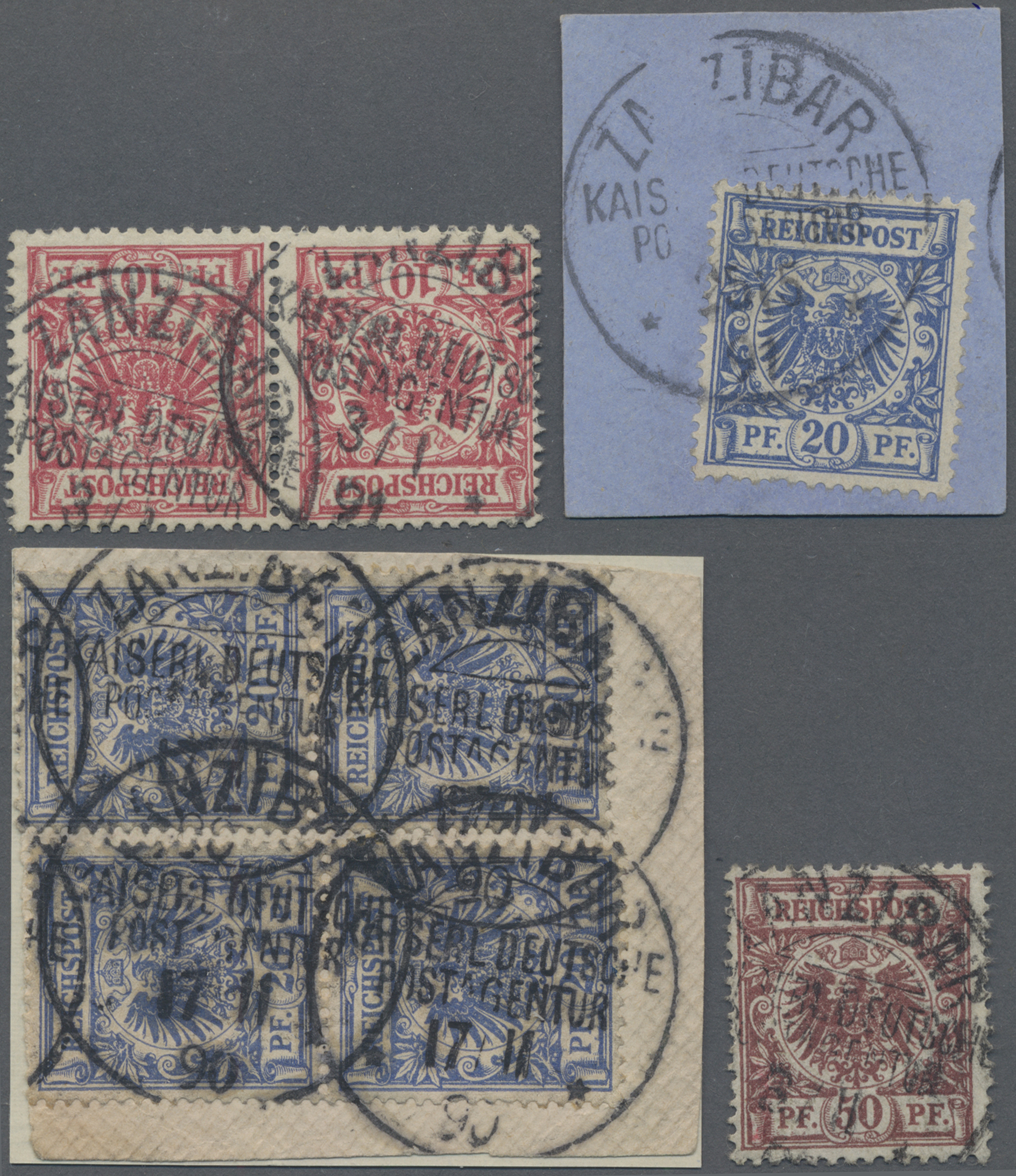 Lot 05724 - Deutsch-Ostafrika - Vorläufer: Zanzibar - Auktionshaus Christoph Gärtner GmbH & Co. KG 57th AUCTION - Day 3 Lot 05724 - Deutsch-Ostafrika - Vorläufer: Zanzibar - Auktionshaus Christoph Gärtner GmbH & Co. KG 57th AUCTION - Day 3