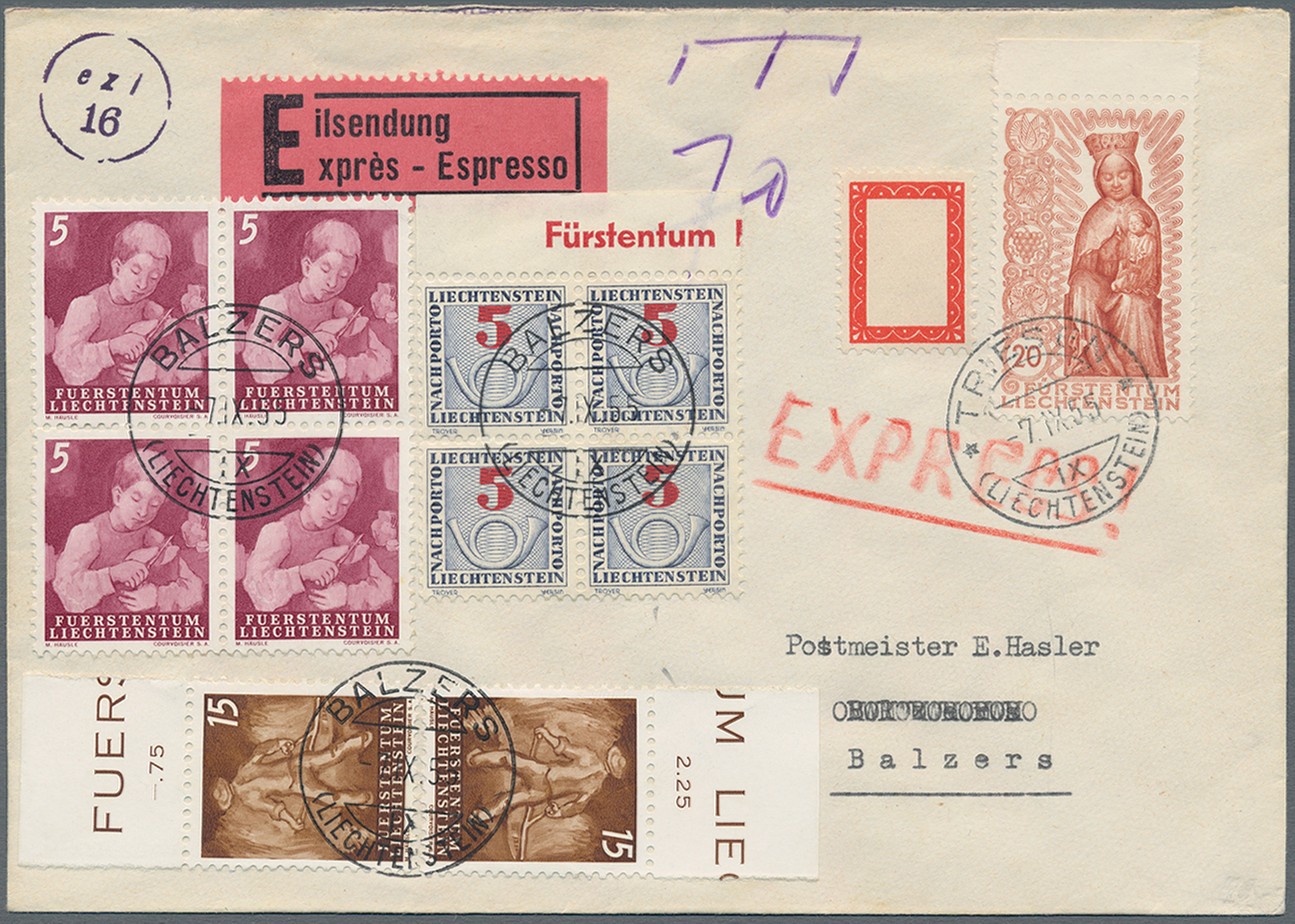Lot 12368 - liechtenstein - portomarken - Auktionshaus Christoph Gärtner GmbH & Co. KG 58th AUCTION - Day 4 Lot 12368 - liechtenstein - portomarken - Auktionshaus Christoph Gärtner GmbH & Co. KG 58th AUCTION - Day 4