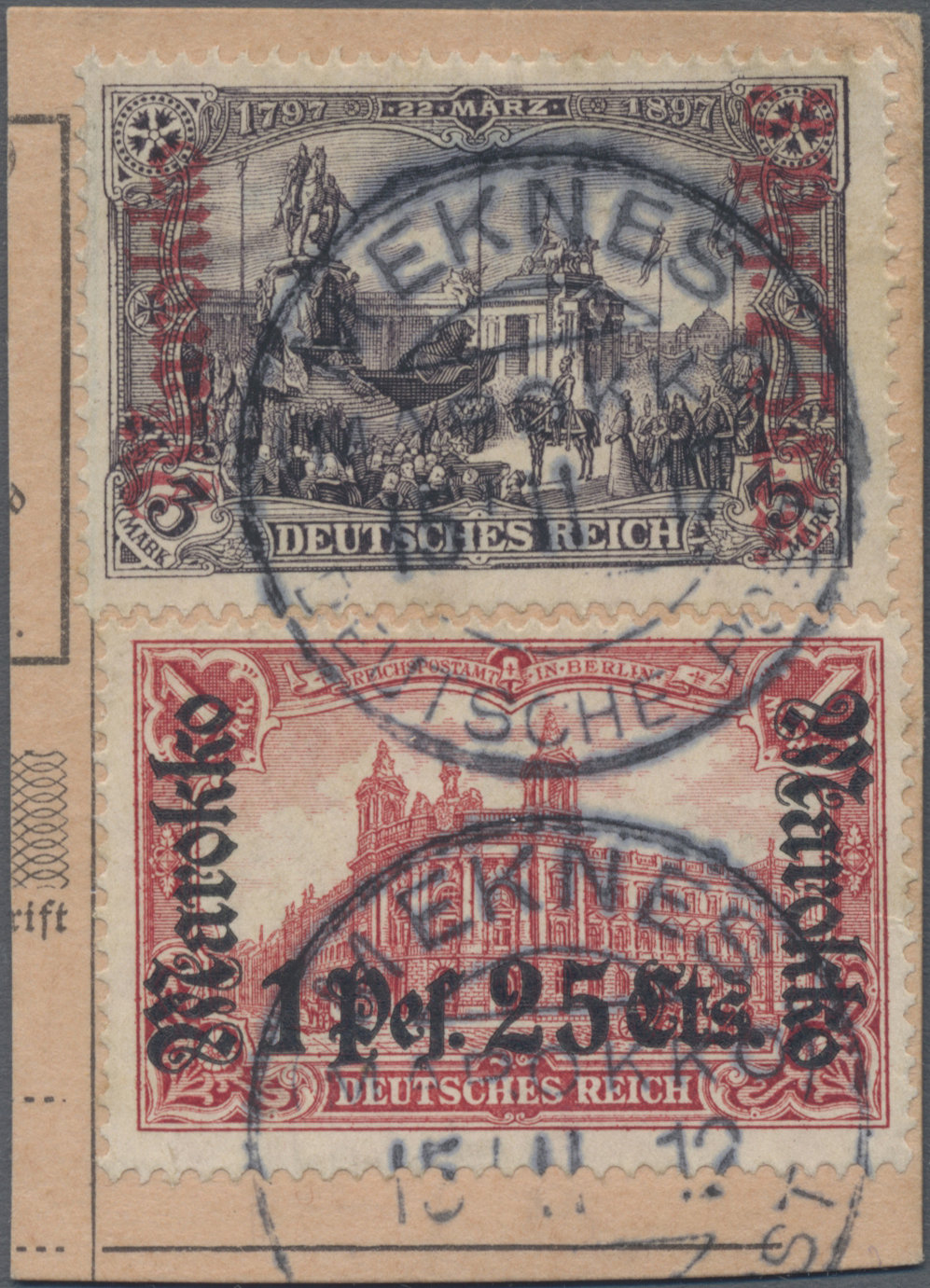 Lot 05596 - deutsche post in marokko - Auktionshaus Christoph Gärtner GmbH & Co. KG 57th AUCTION - Day 3 Lot 05596 - deutsche post in marokko - Auktionshaus Christoph Gärtner GmbH & Co. KG 57th AUCTION - Day 3