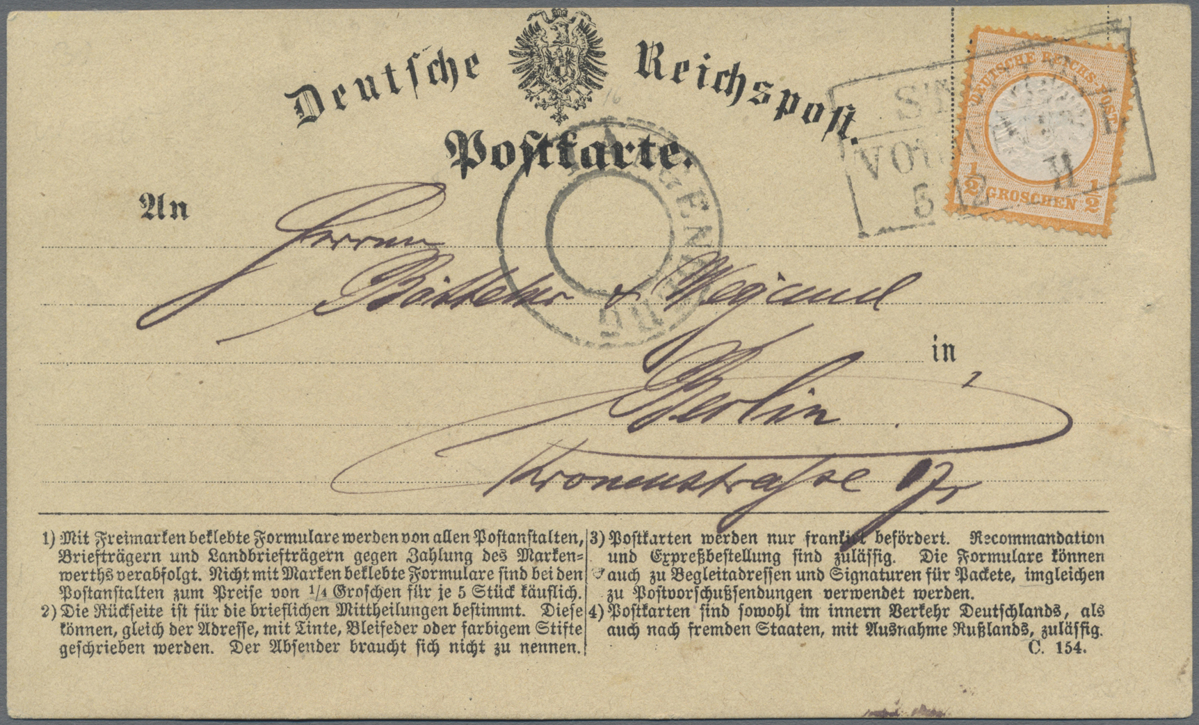 Lot 05520 - deutsches reich - bahnpost - Auktionshaus Christoph Gärtner GmbH & Co. KG 57th AUCTION - Day 3 Lot 05520 - deutsches reich - bahnpost - Auktionshaus Christoph Gärtner GmbH & Co. KG 57th AUCTION - Day 3